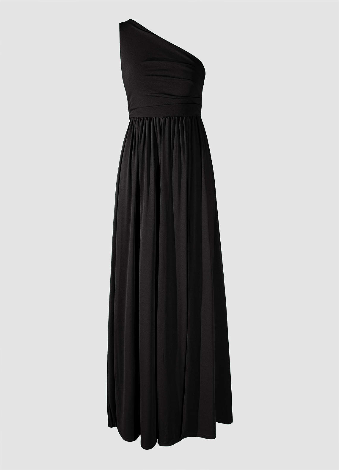 On The Guest List Black One-Shoulder Maxi Dress image1