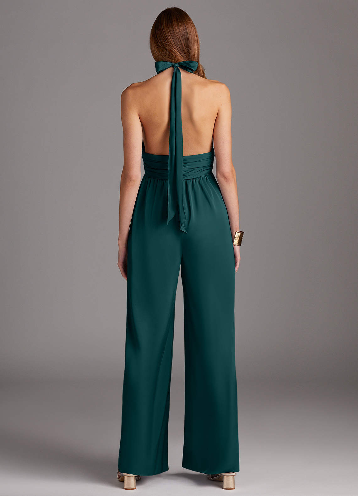 【SKZ I.N.】otona satin wide salopette Satin Wide Leg Jumpsuit | boohoo
