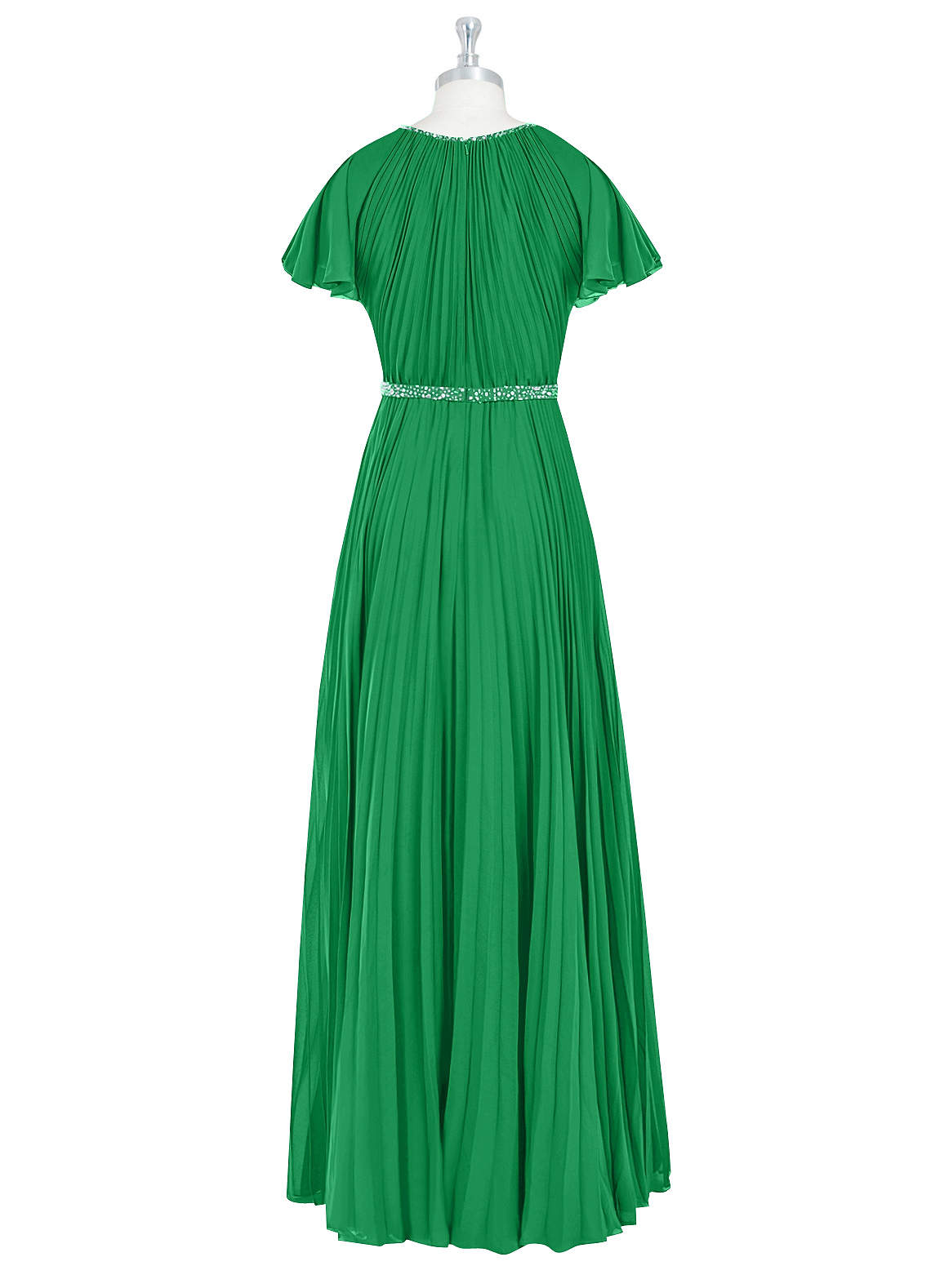 Azazie Kara Modest Bridesmaid Dresses A-Line Pleated Chiffon Floor-Length Dress image9
