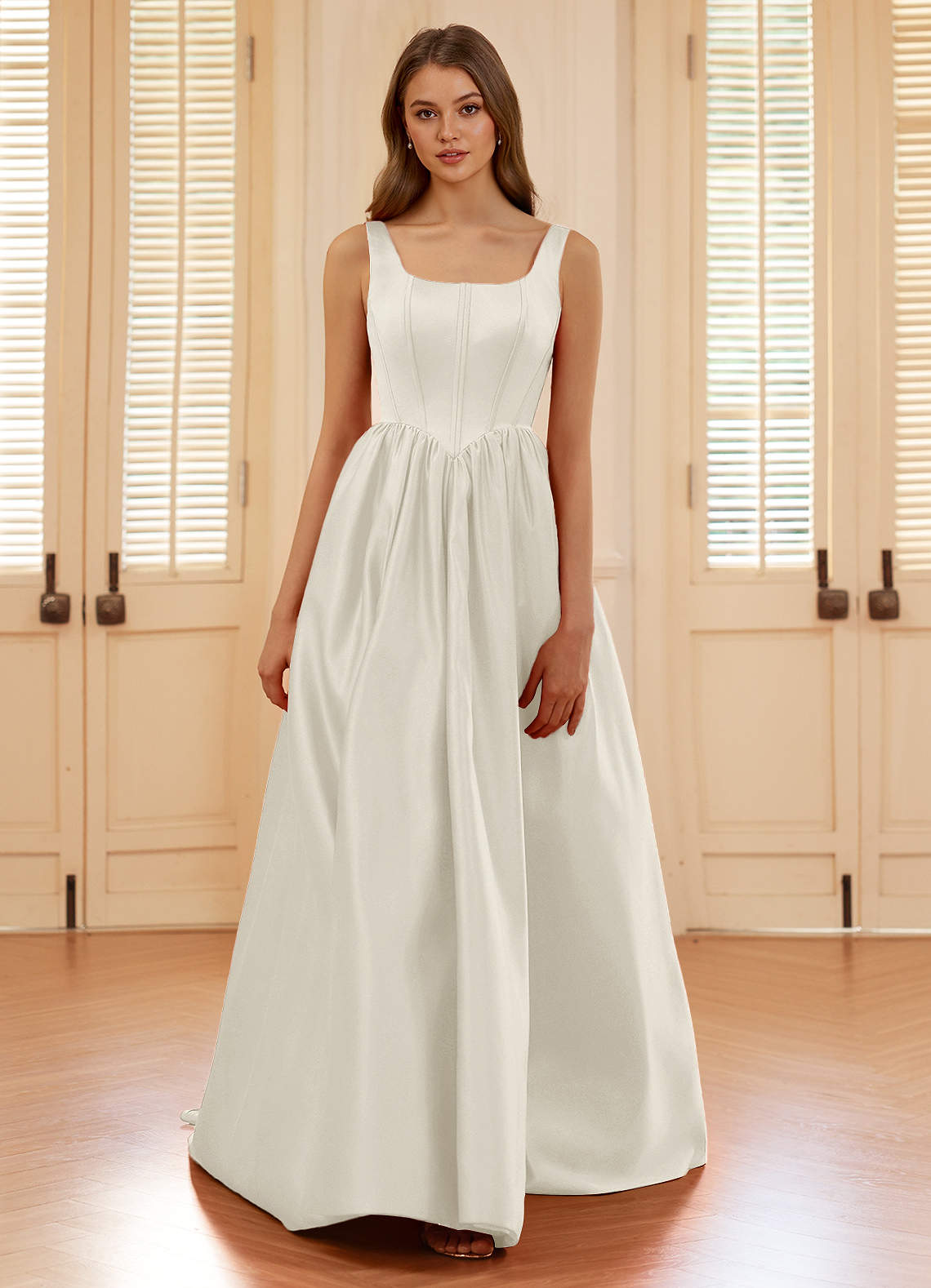 knee length dresses for ladies Britton Corset Midi Dress main image 1
