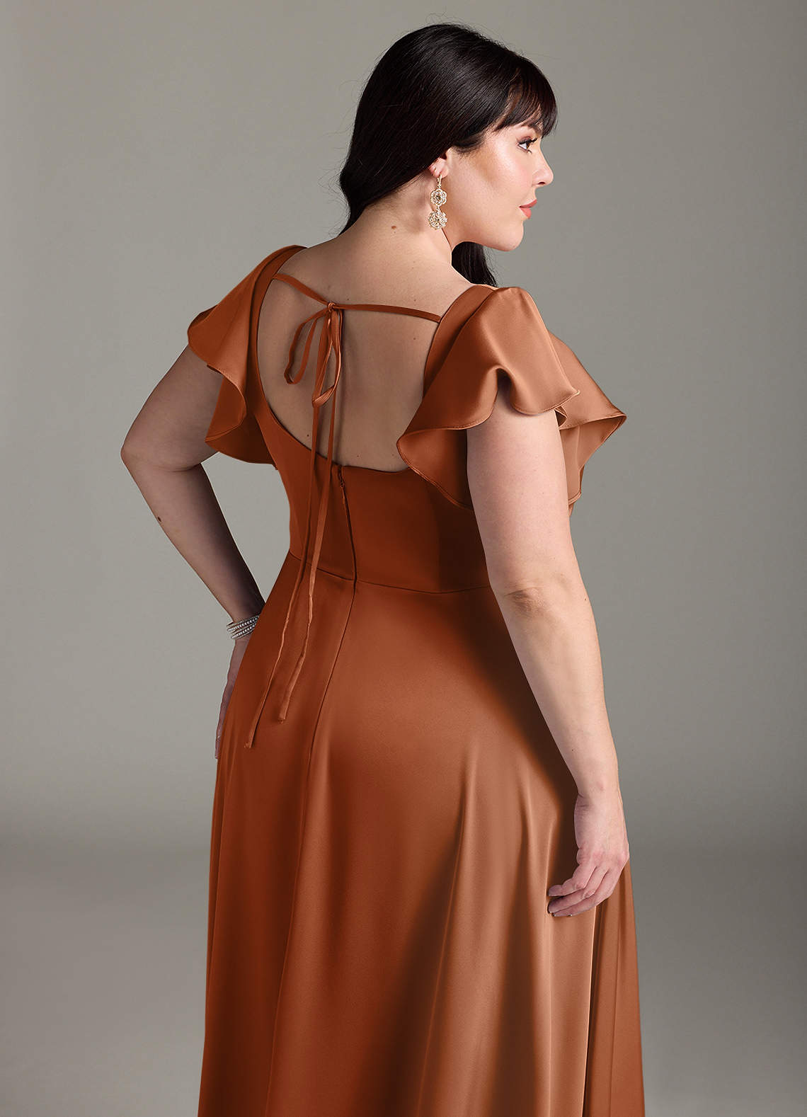 rose gold copper bridesmaid dresses Rose Gold Sequin Mermaid Long Bridesmaid Dress, Maid of honor Dresses, MB150 main image 1