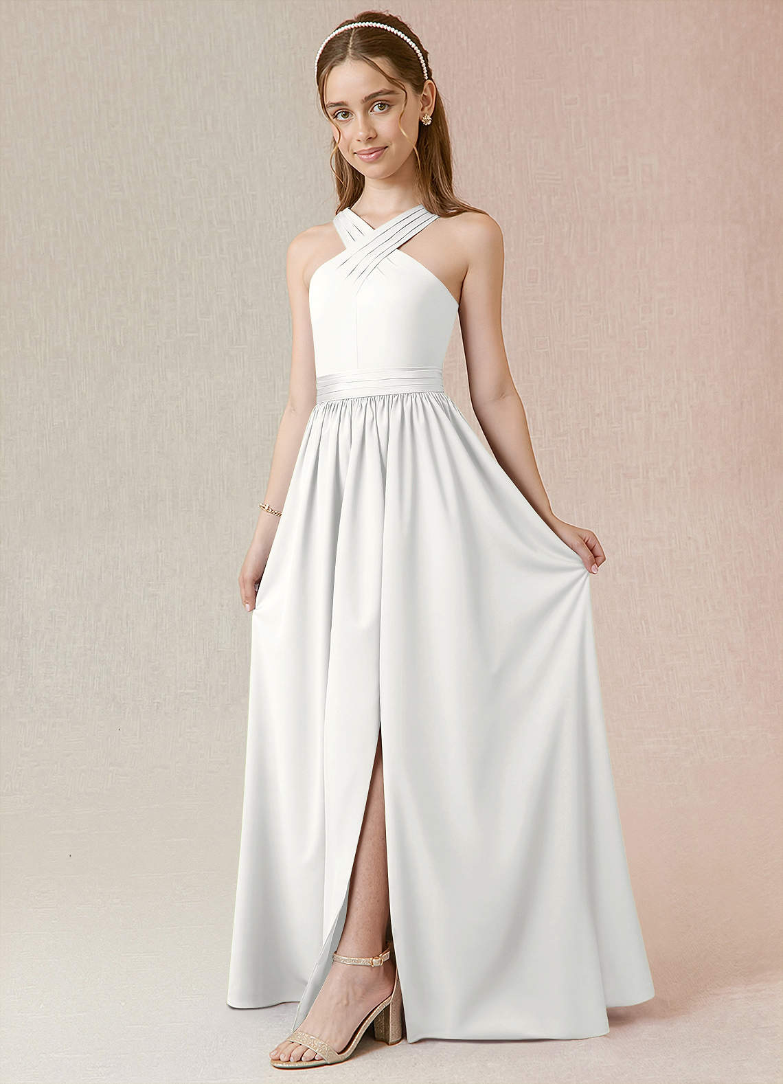 mermaid homecoming dresses Blue Satin Halter Bow Tie Back Prom With Train, MP1035 Utilize the internal hanging type_dress Dress Size:18 Milla Womens Strapless Eveng