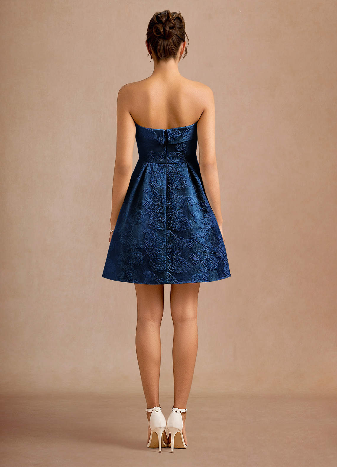 Clementine Dark Navy Mini Dress | Azazie
