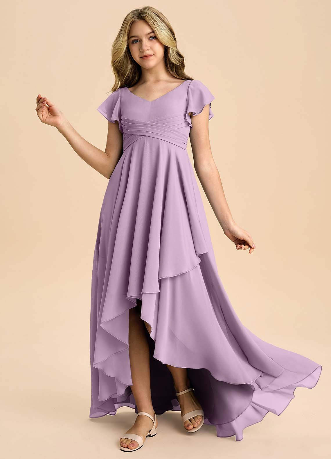 wisteria junior bridesmaid dresses Azazie Zeya Junior