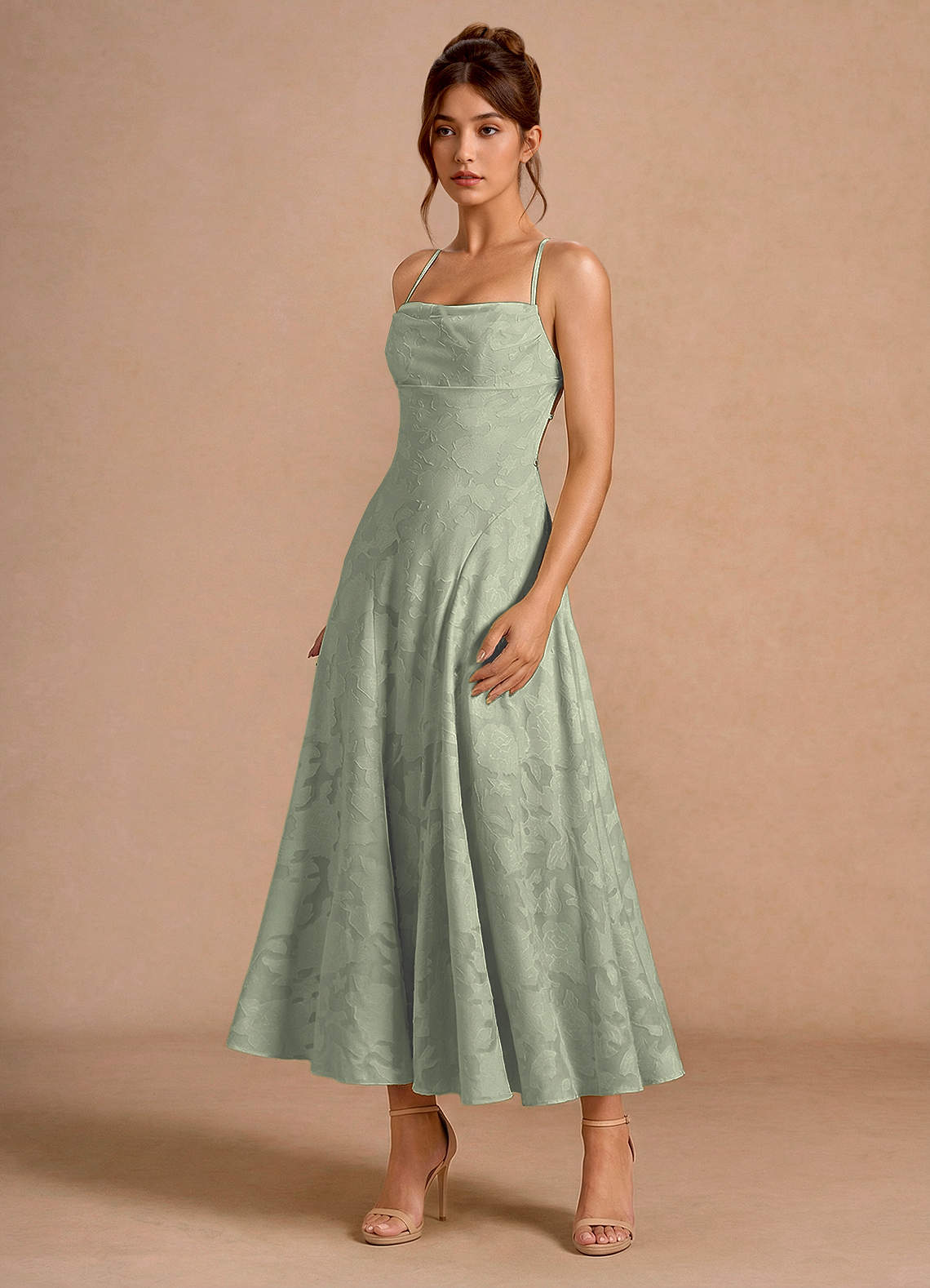 Irelia Pistachio Maxi Dress | Azazie