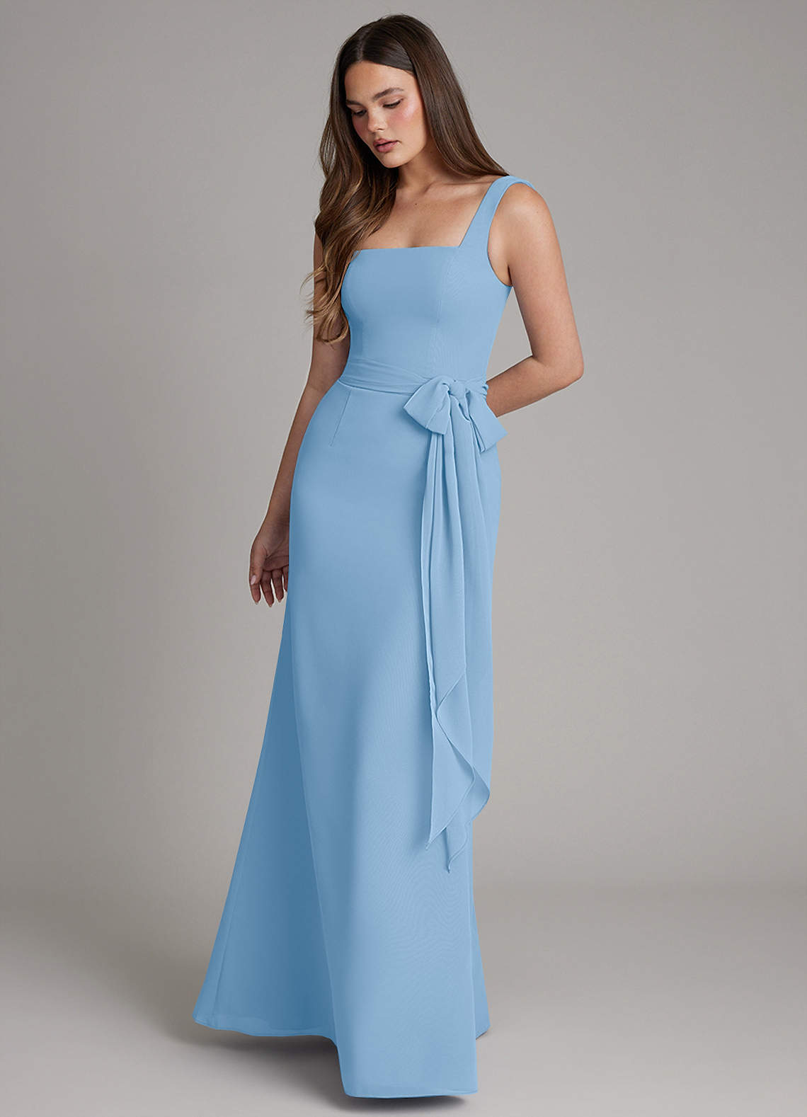 long red christmas party dress Blushing Elegance: Lady with Big Bow Detail – Canary Houze If necessary 50+ Christmas Party Outfits Web Collection: Porcelain Print Length:Chapel -  100