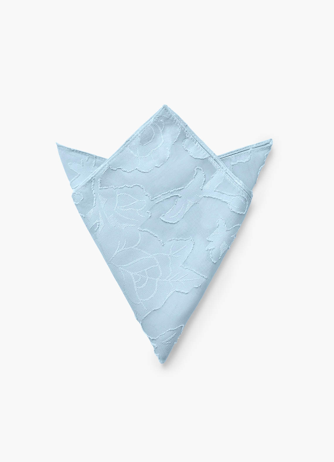front Floral Burnout Pocket Square