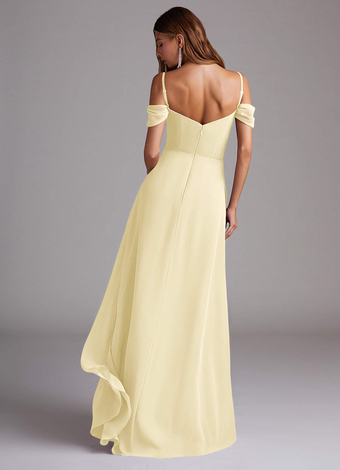 chiffon wrap bridesmaid dress Chiffon Shawl OS / ivory main image 1