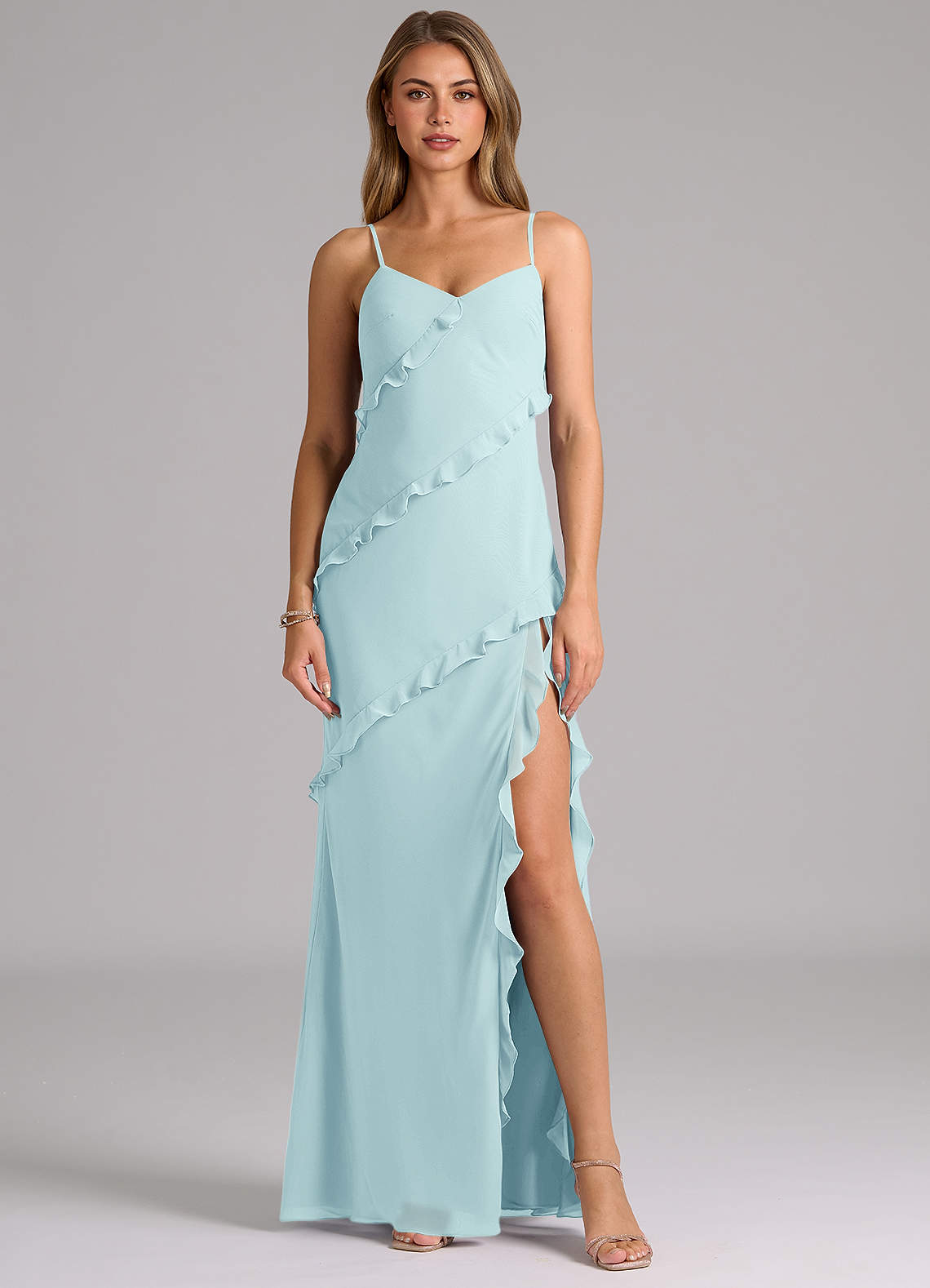 sachin and babi light blue dress L'eto Bridal 