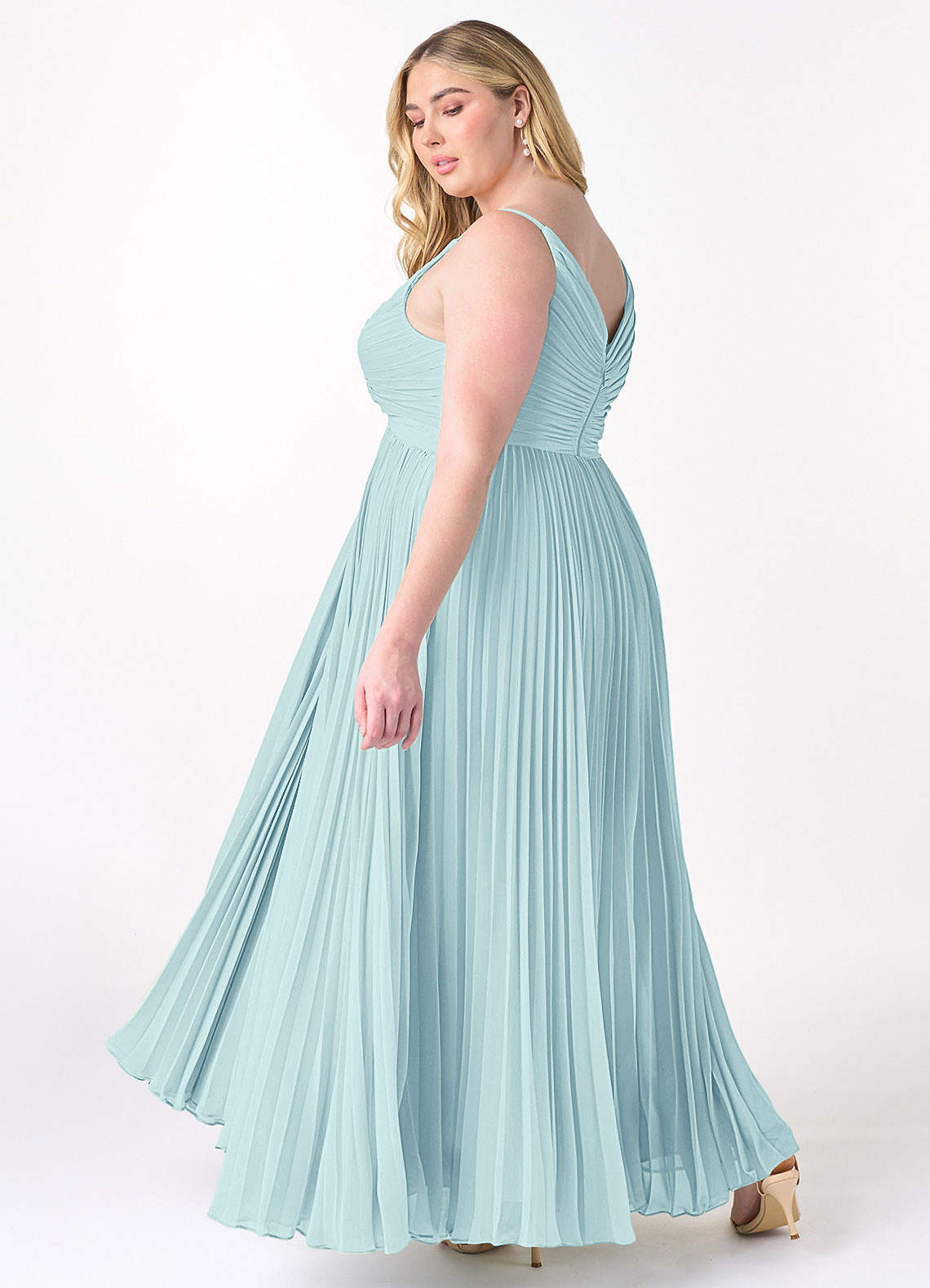 Azazie Raychelle Sea Glass Chiffon Bridesmaid Dresses | Azazie