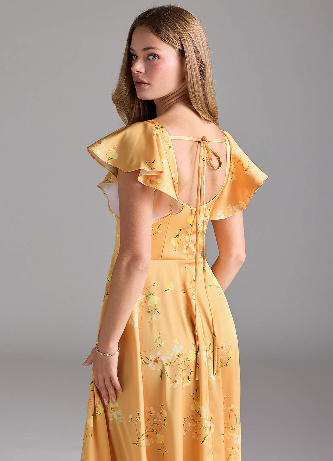 slim fit dress slacks Yellow Chiffon Long Prom Dress, A-Line Off The Shoulder Evening Dress US 4 / Custom Color