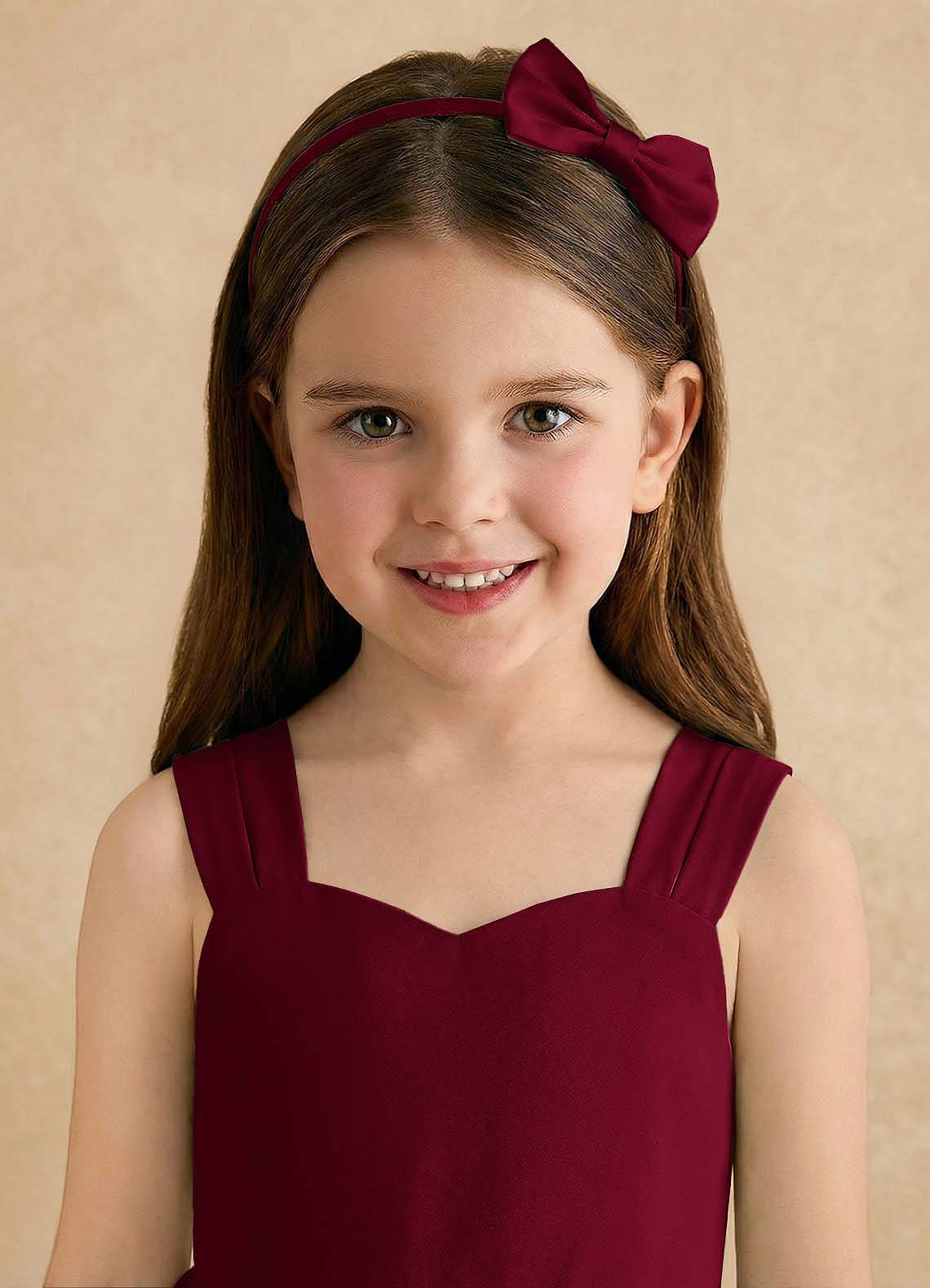 front Girls Satin Headband