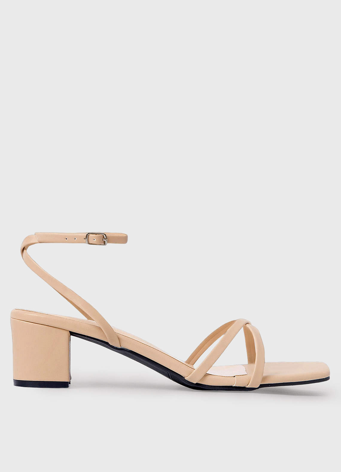 front Strap Mid Heel Sandals