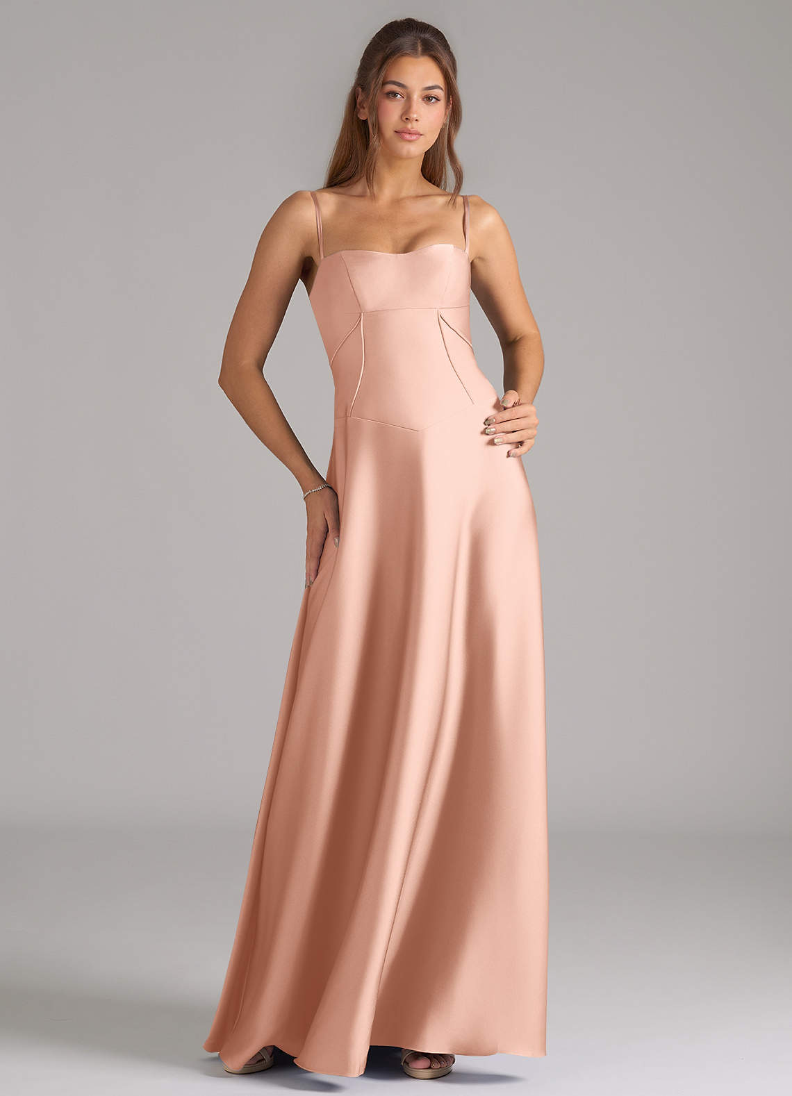 Azazie Valentine Rose Gold Bridesmaid Dresses Azazie IE