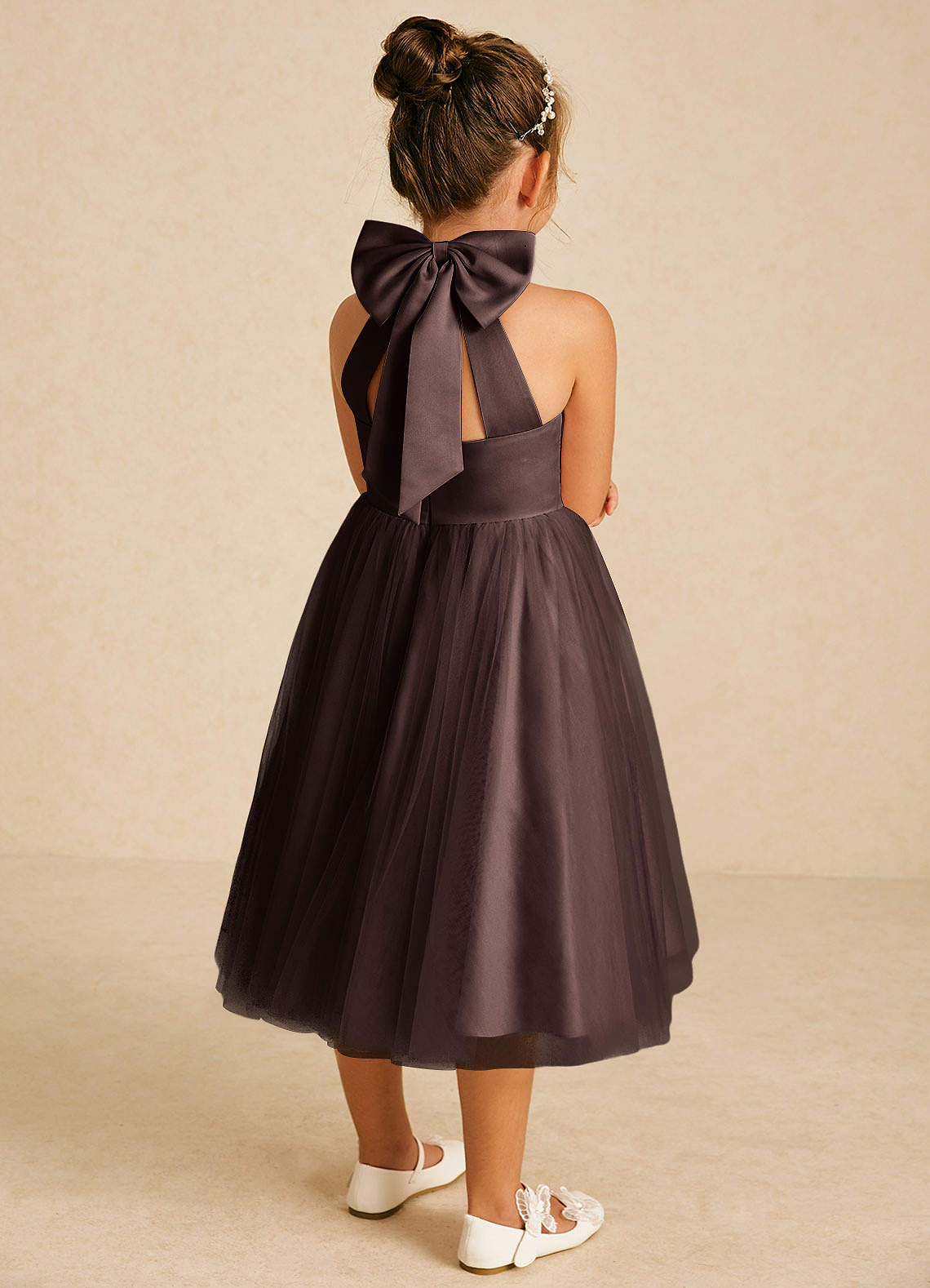 dora a line dress Azazie Ganache A-Line Bow Tulle Sheer Luck Thea Sheath buystructure:core Size Guide:US 6 / UK 10 SWEETHEART TOP