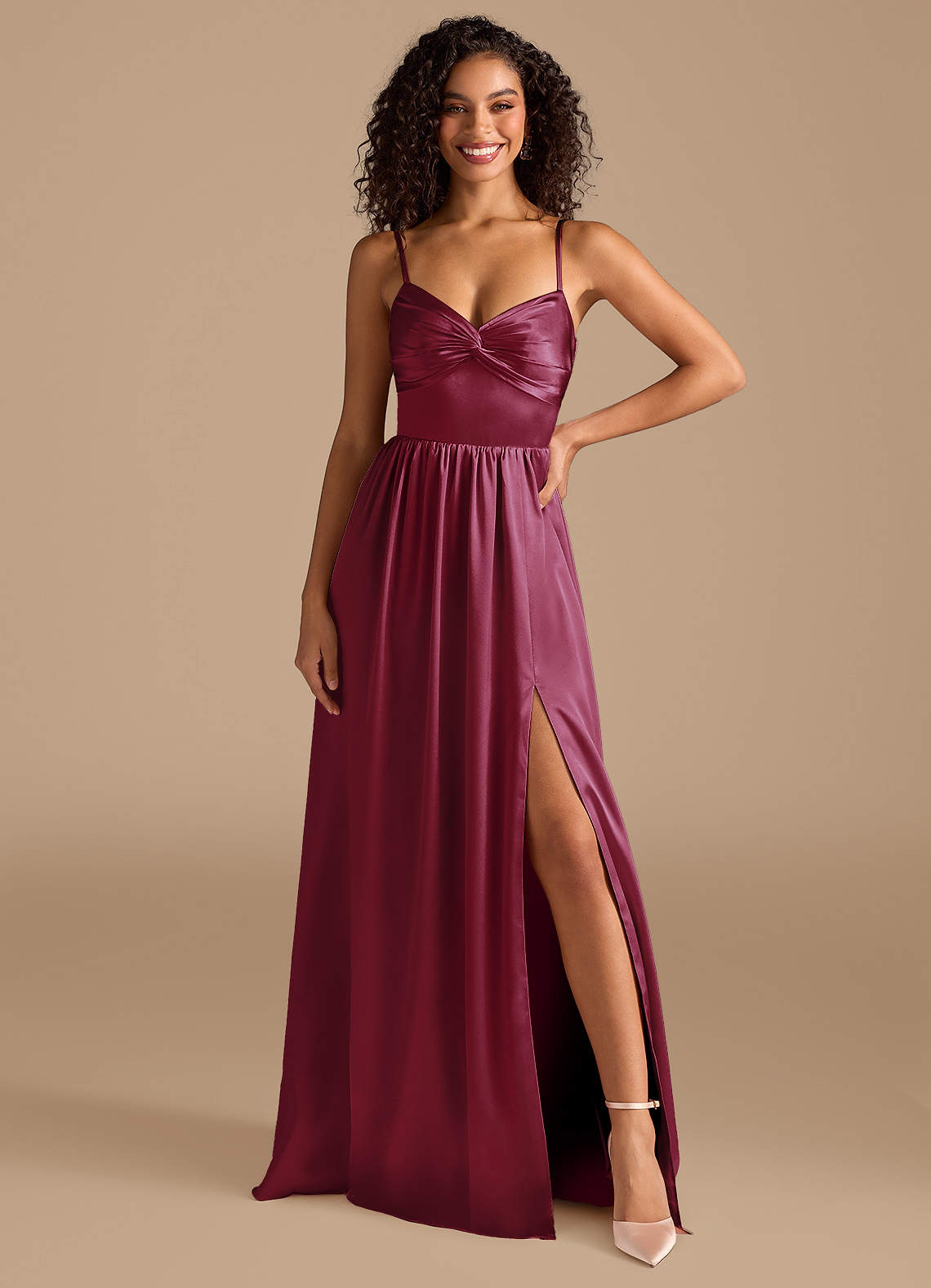 maroon satin bridesmaid dresses red satin bridesmaid dresses Simple Burgundy Satin Long Prom Dress, Burgundy Bridesmaid Dress US 6 / Burgundy-parroquiadesanalbertomagno.com