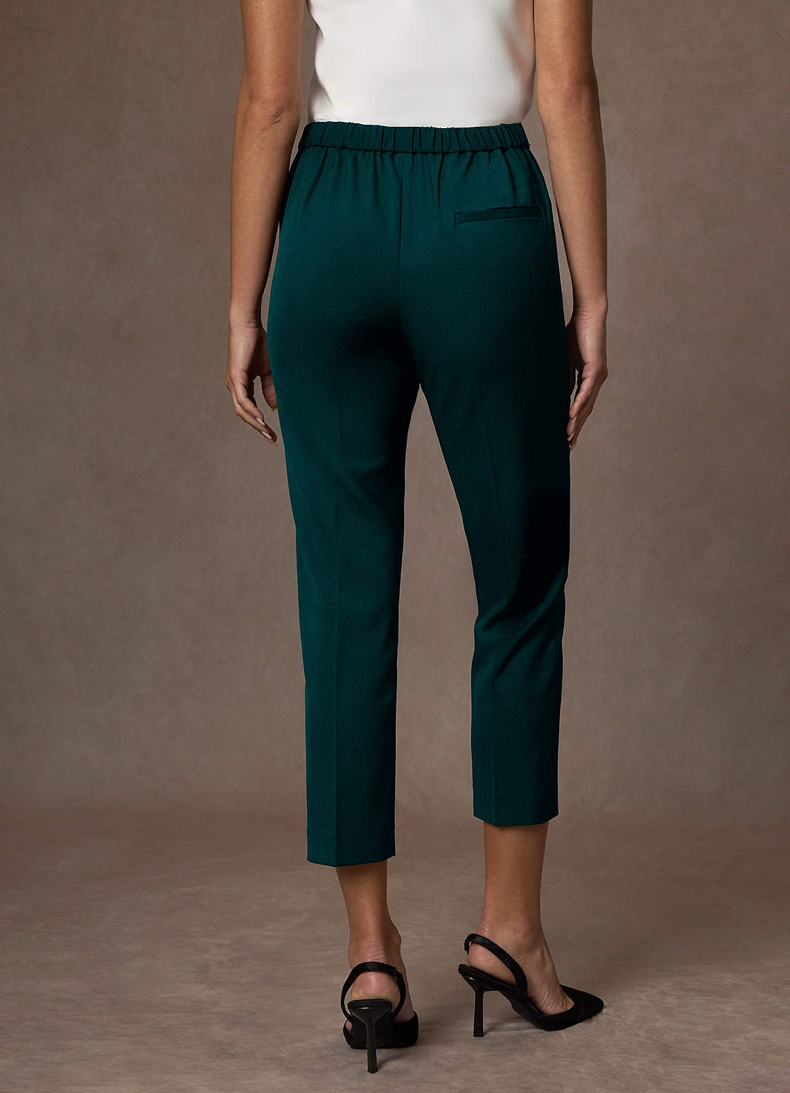 front Kennedy Pine Structured Stretch Dress Pants