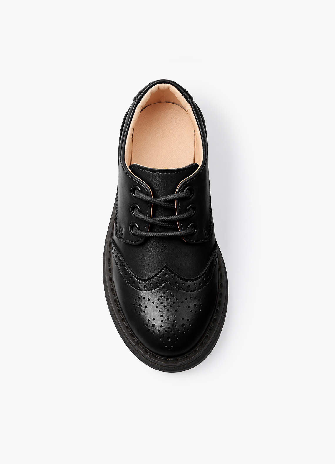 front Boys' Leather Brogue Dress Shoes