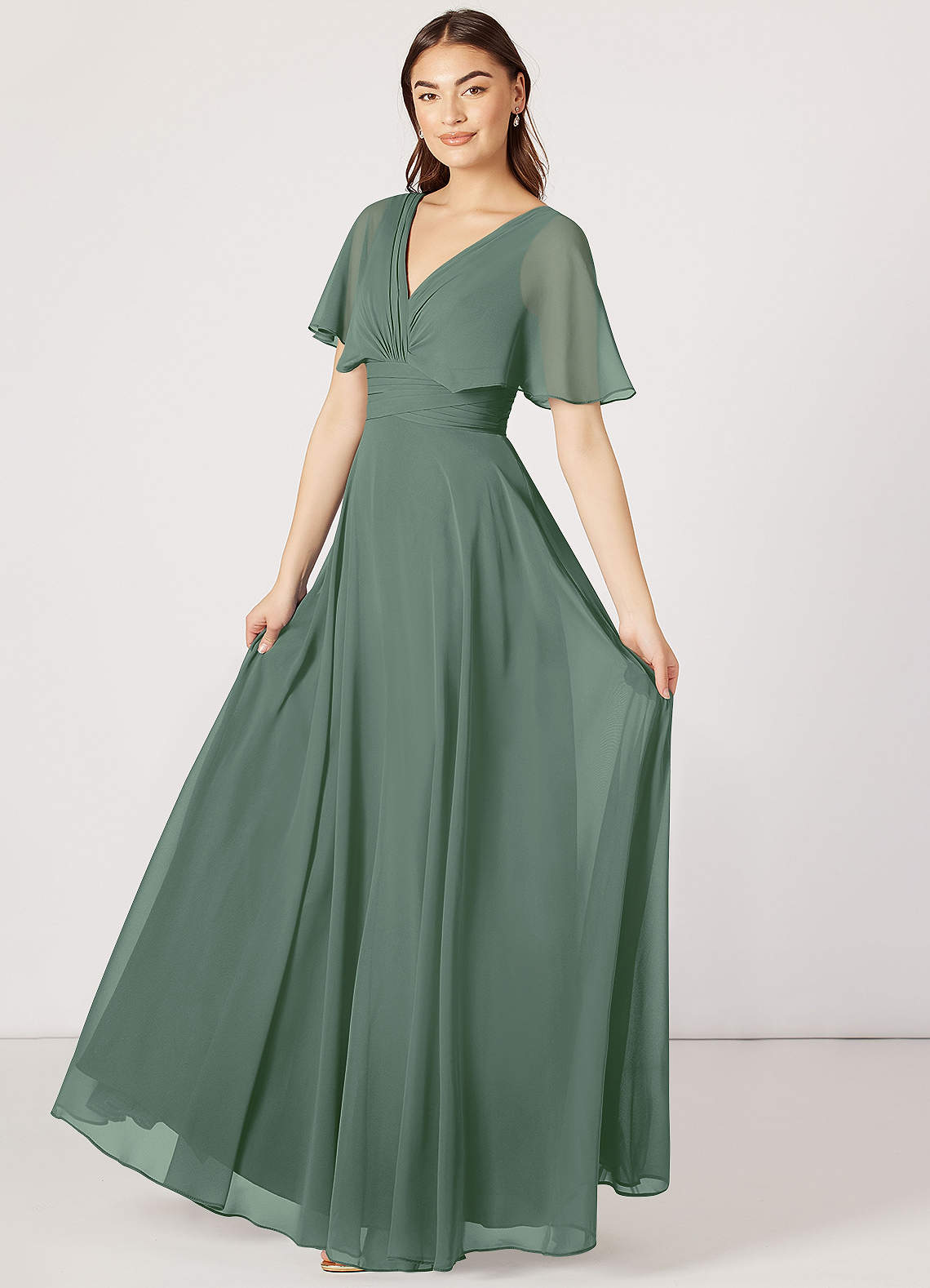 Robe Vert Eucalyptus Mariage