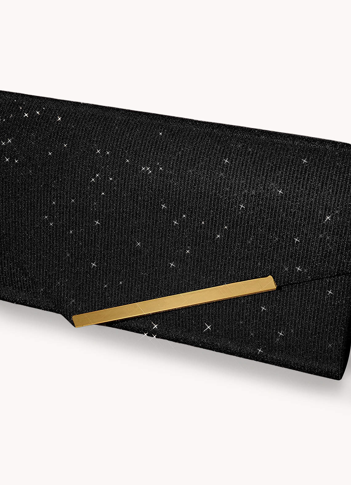 front Micronized Glitter Envelope Bag