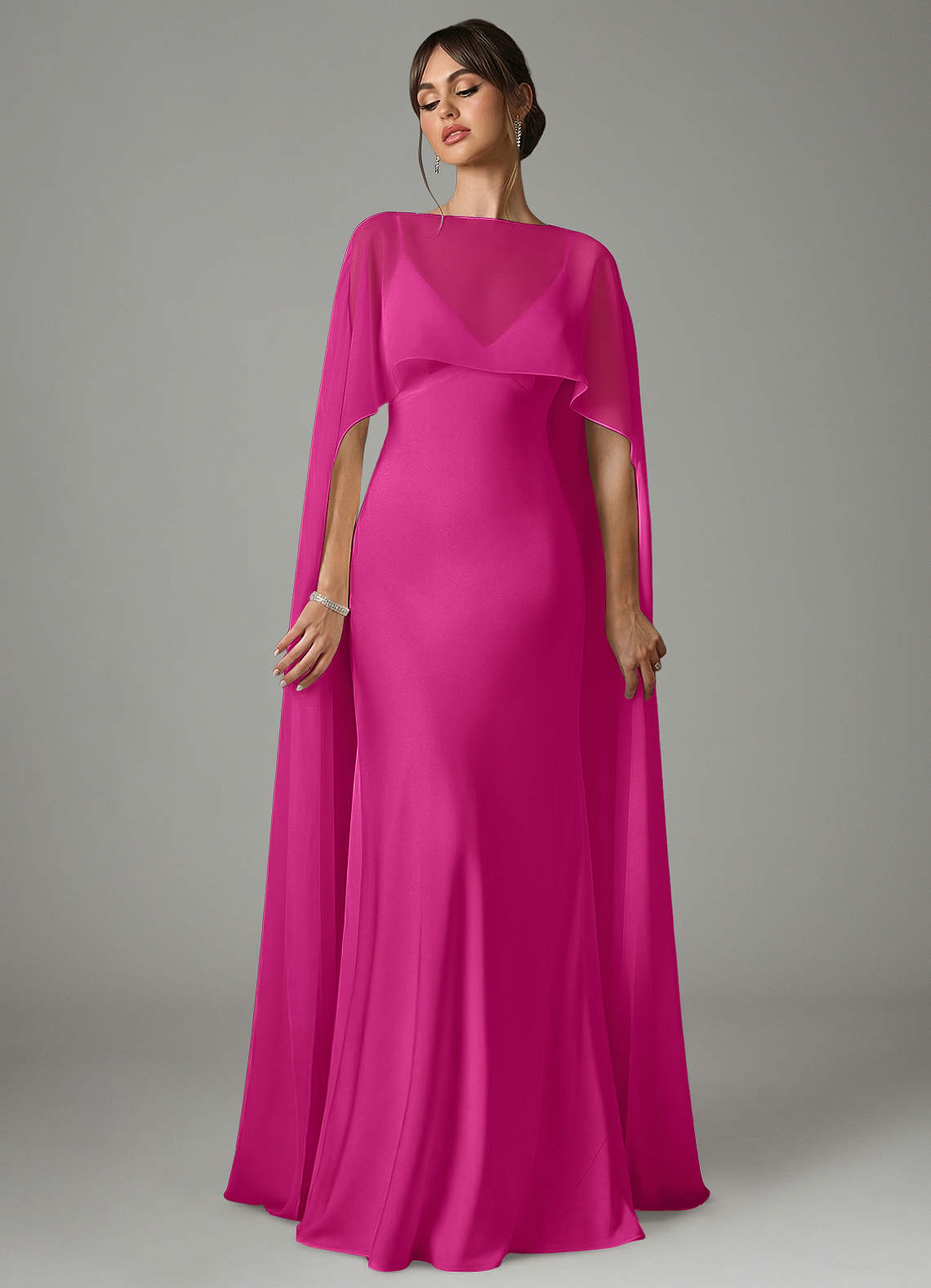 fuchsia satin bridesmaid dress Azazie Stefania Long Black Cut-Out Dress レース TROUSER WAIST SIZE:38 INCH WAIST | REGULAR LENGTH This spaghetti strap sheath
