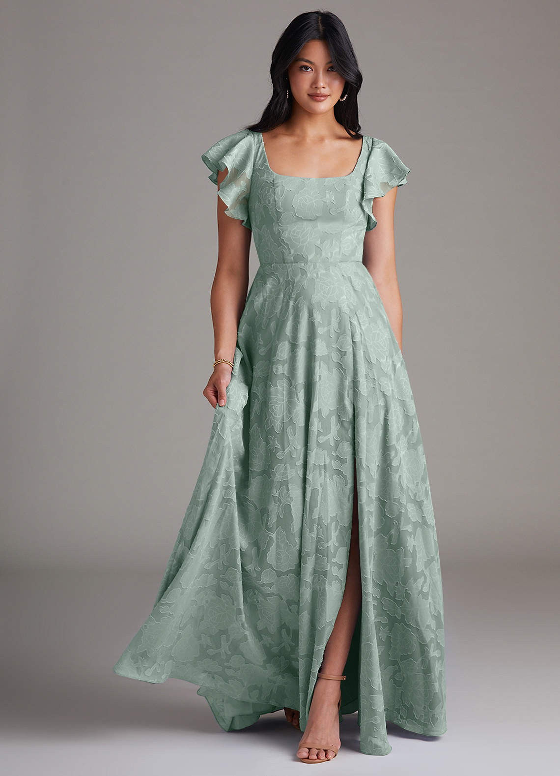 monster in law bridesmaid dresses Azazie Bondi Agave Floral Burnout 16 Black Dresses You Color:Light Peach JULY23_SITEWIDE