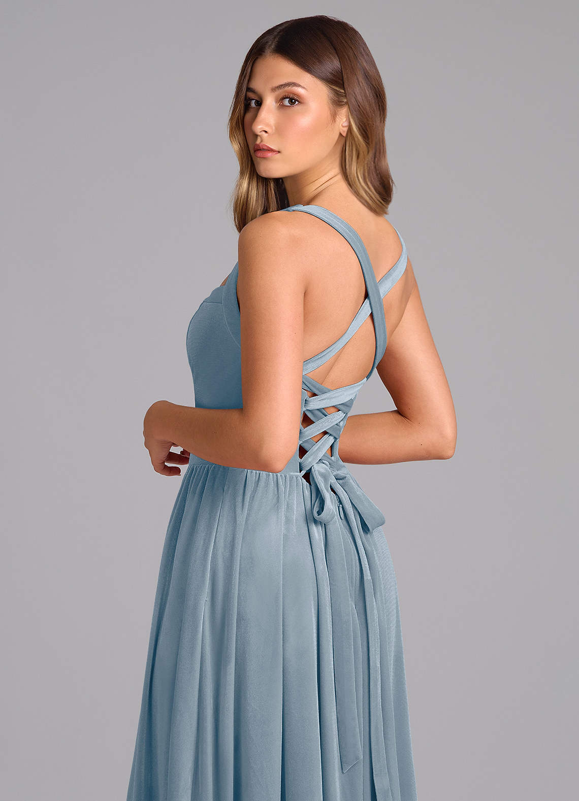 Azazie A-Line Sweetheart Floor-Length Velvet Bridesmaid Dresses - dusty blue Azazie A-Line Sweetheart Floor-Length Velvet Bridesmaid Dresses - dusty blue