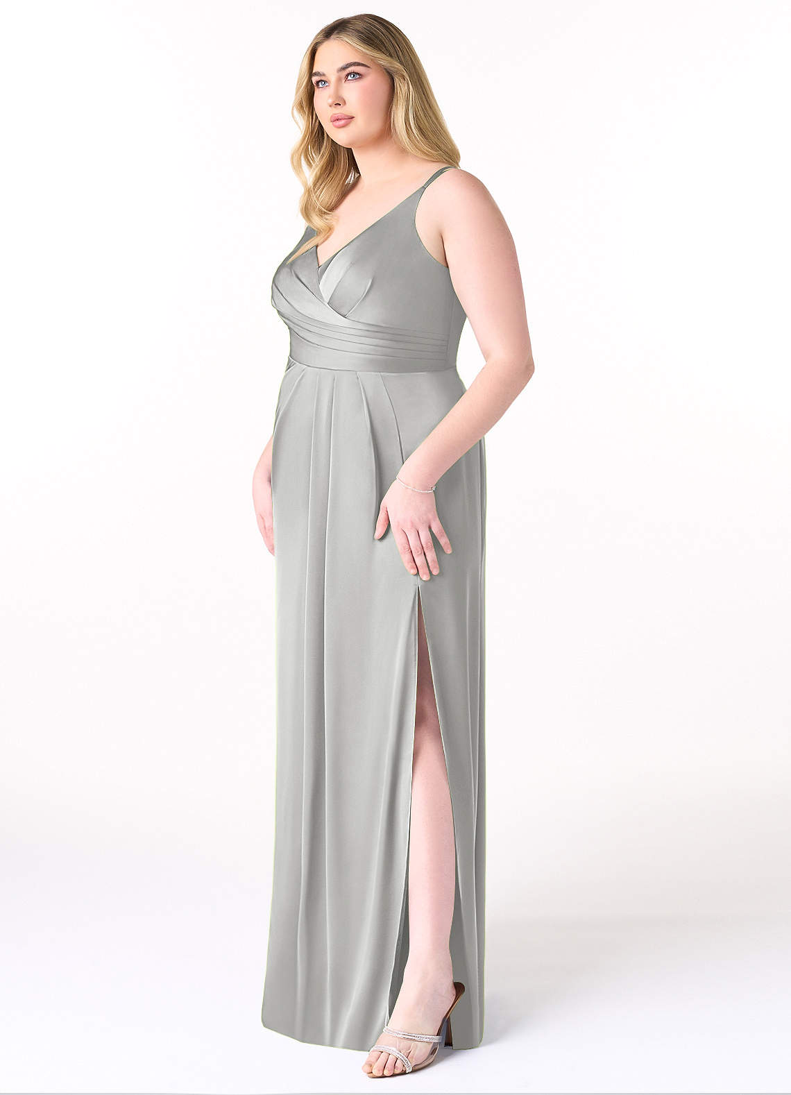 best mix and match bridesmaid dresses Plus Size Deep V Neck Ruffles Sleeves A Line Wholesale Bridesmaid Dresses