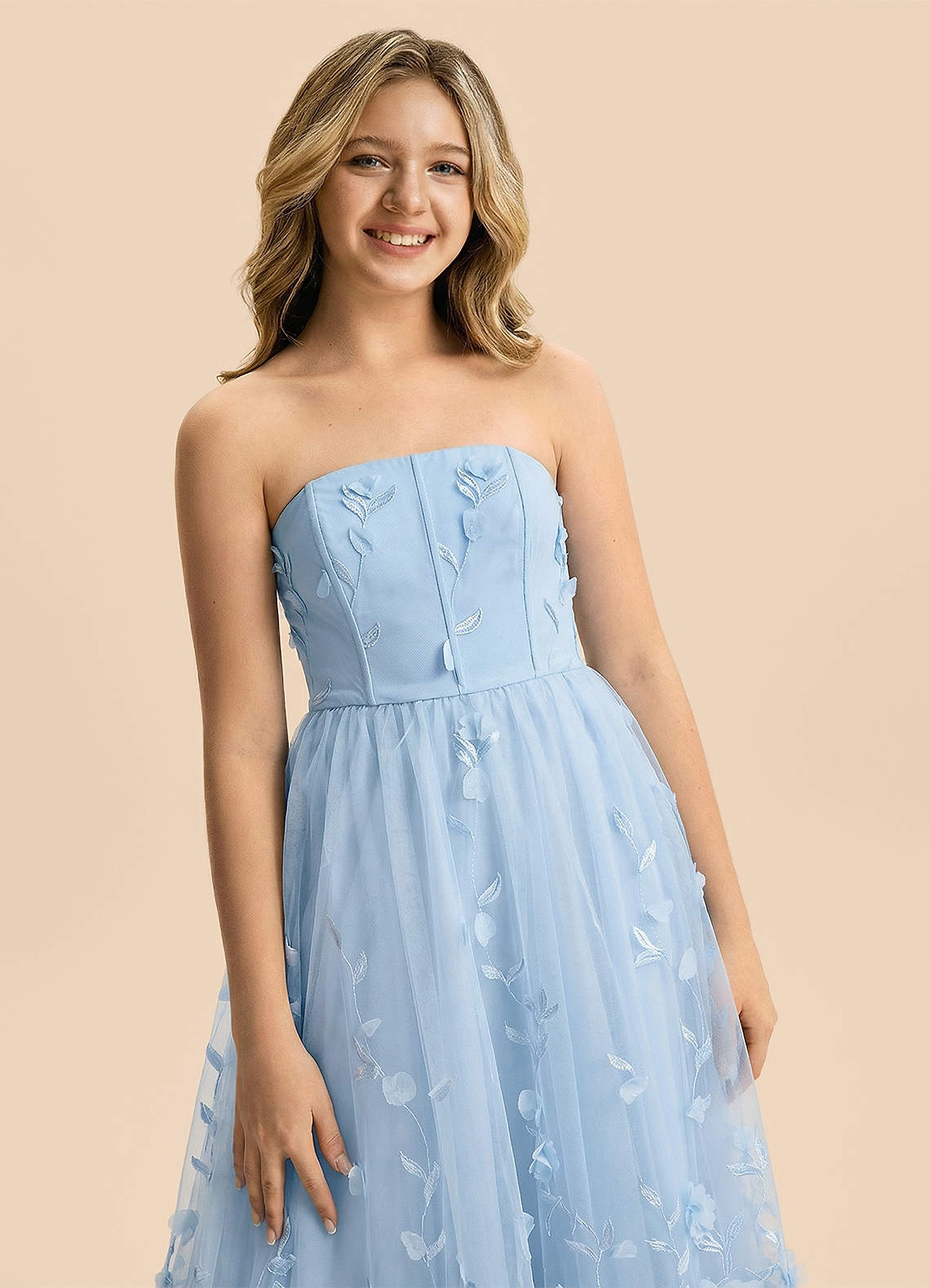 front Azazie Giselle Junior Formal Dress