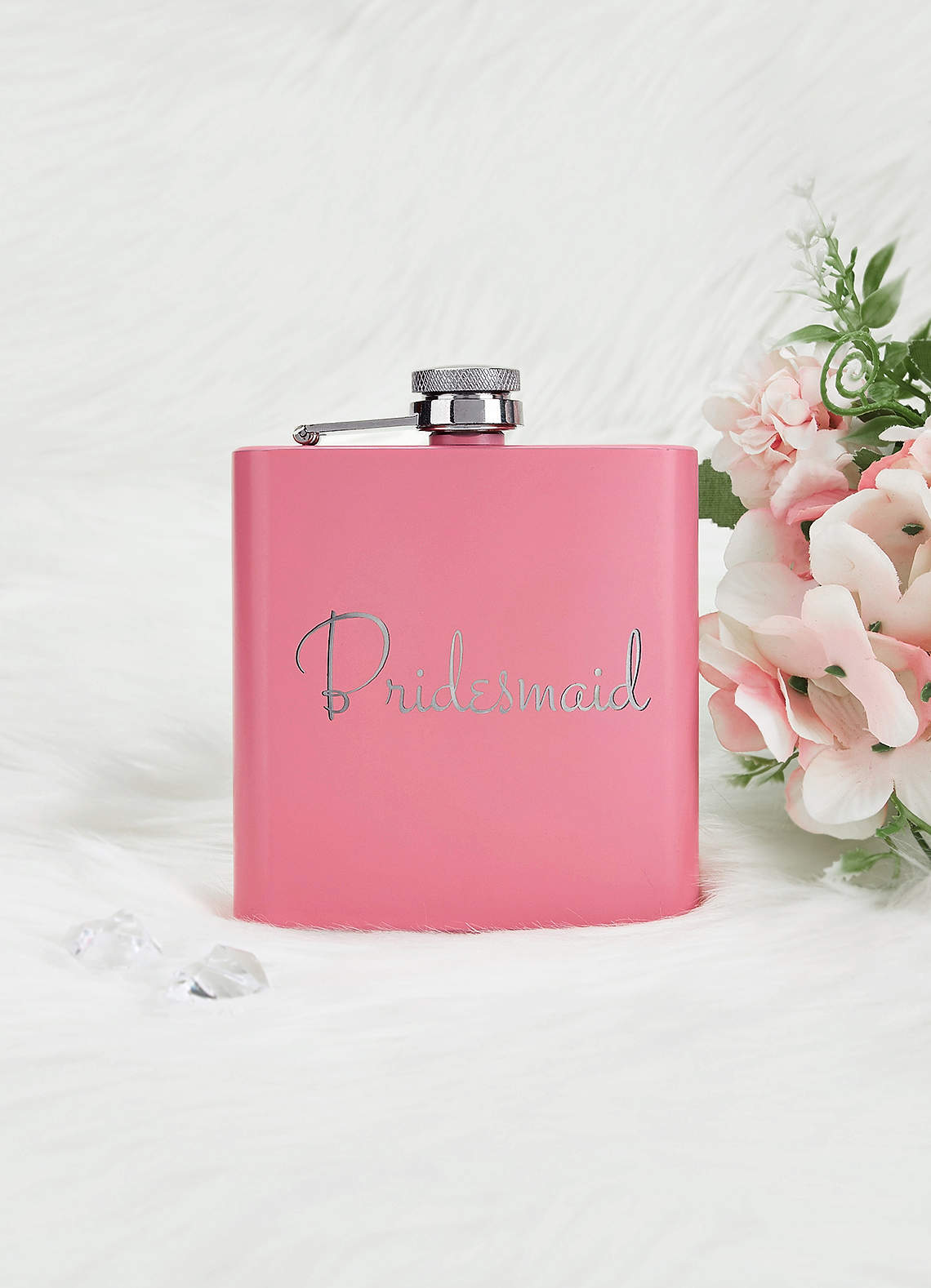 front Personalized Flasks For Bridesmaid Gifts