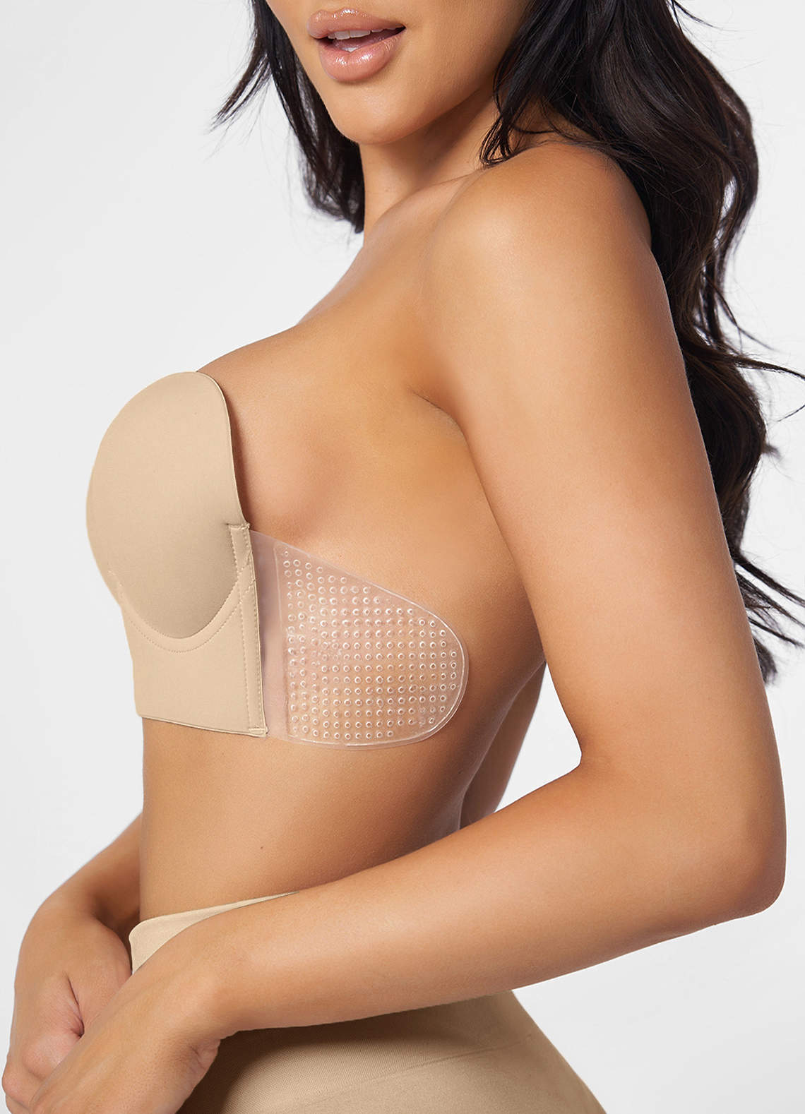 front Strapless Backless Plunge Bra