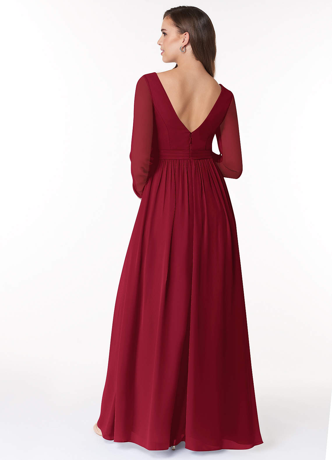 Azazie Teton Ready to Ship Burgundy Maternity Bridesmaid Dresses | Azazie UK