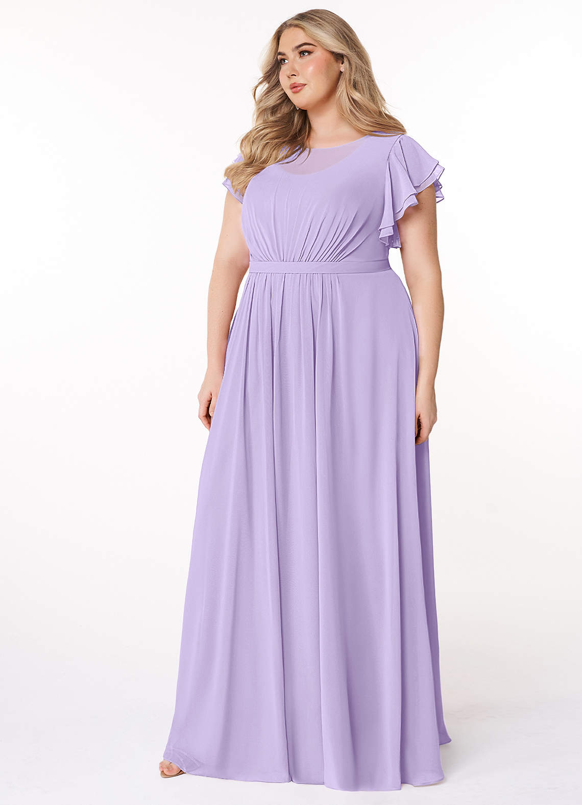 Azazie Daphne Lilac Modest Bridesmaid Dresses | Azazie