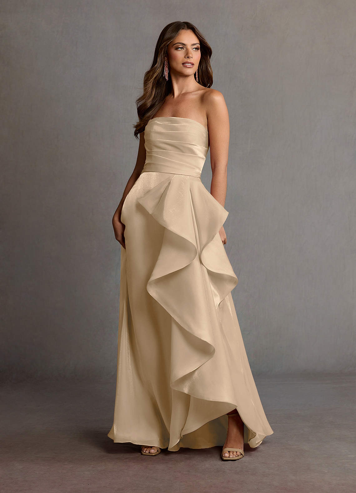 Vestido Champán Largo Manon image1