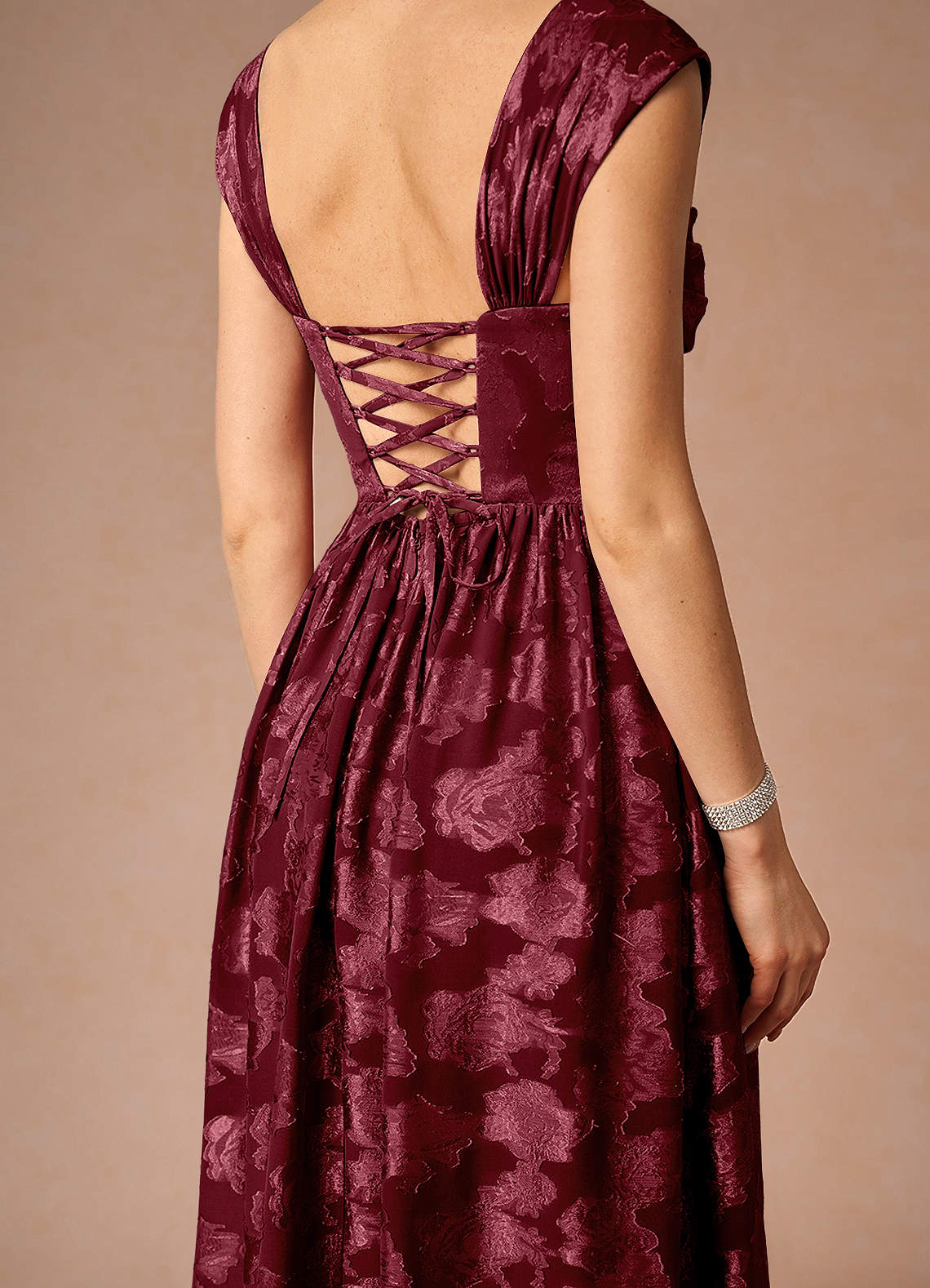 knee length dresses for ladies Mid-Length Dress 36 / Brown main image 0