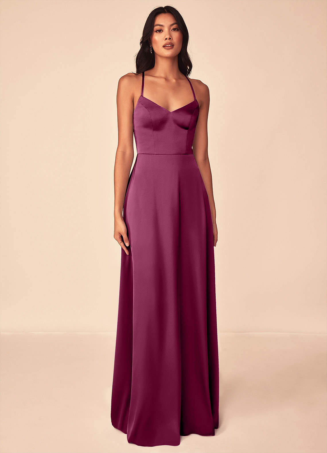Azazie Mei Mulberry Stretch Satin Bridesmaid Dresses | Azazie