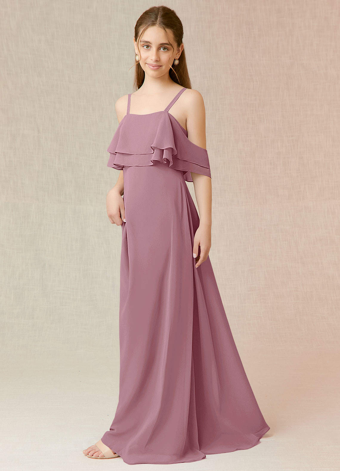 Junior bridesmaid dresses sales mauve