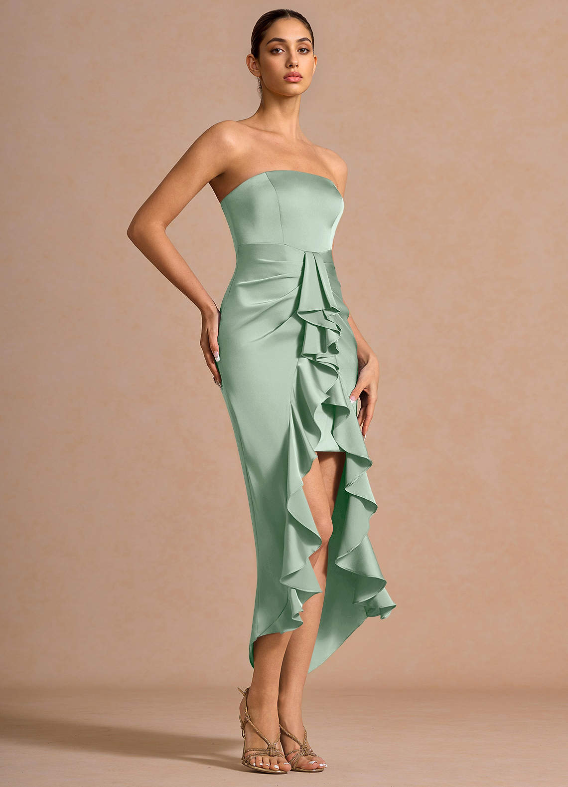 agave midi dress Laura Agave Green Midi Dress
