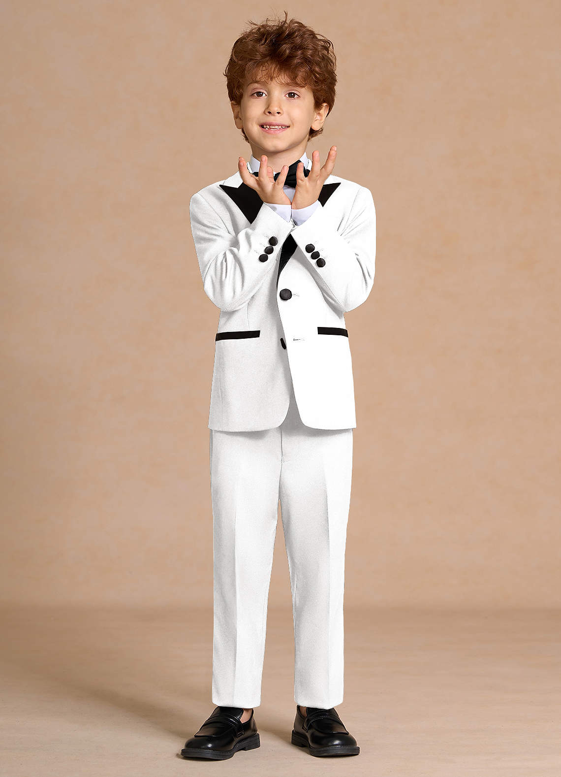 front Michael Boys Peak Lapel 2-Piece Tuxedos