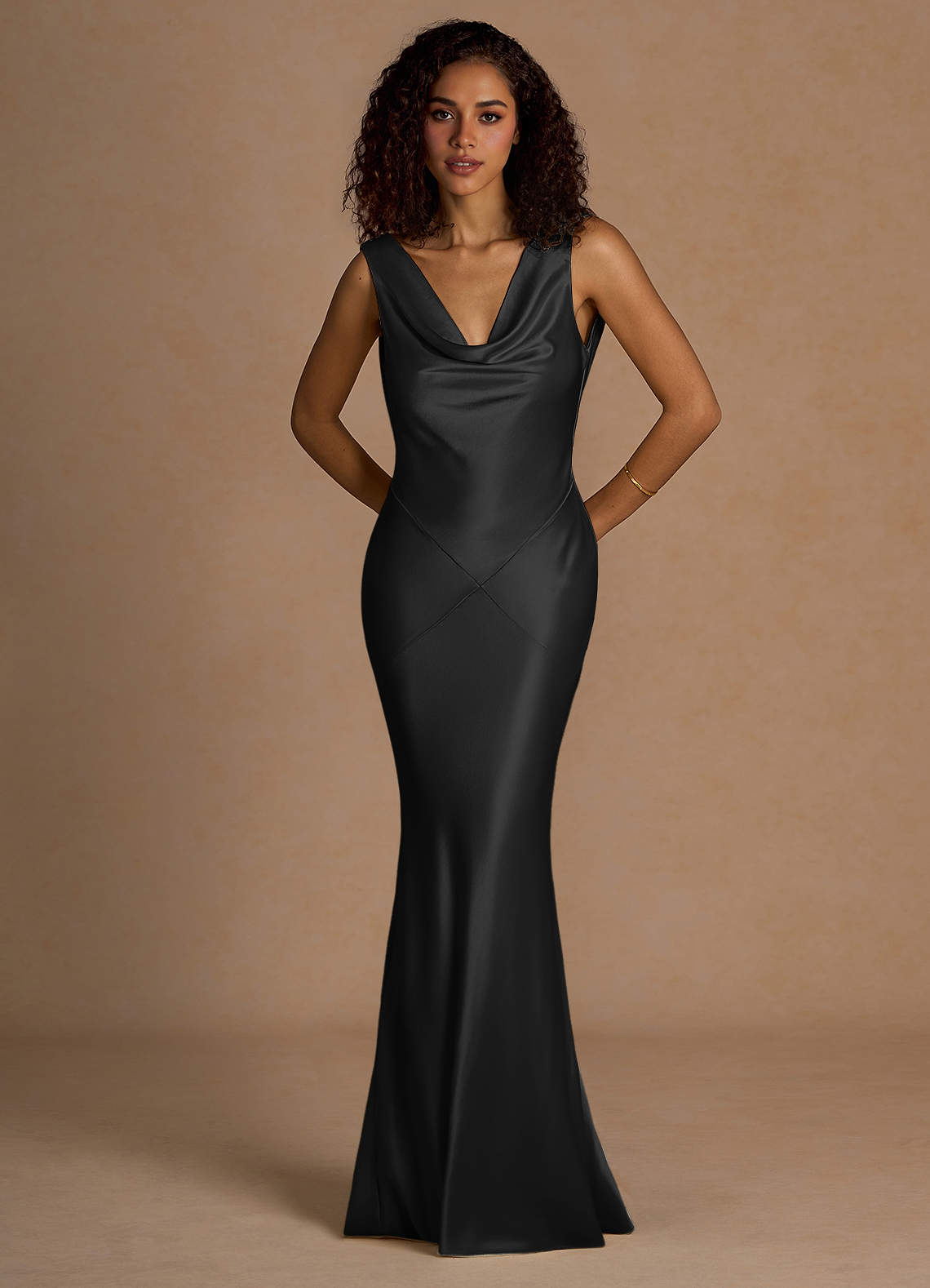 Kastra Black Open Back Maxi Dress Ready to Ship | Azazie