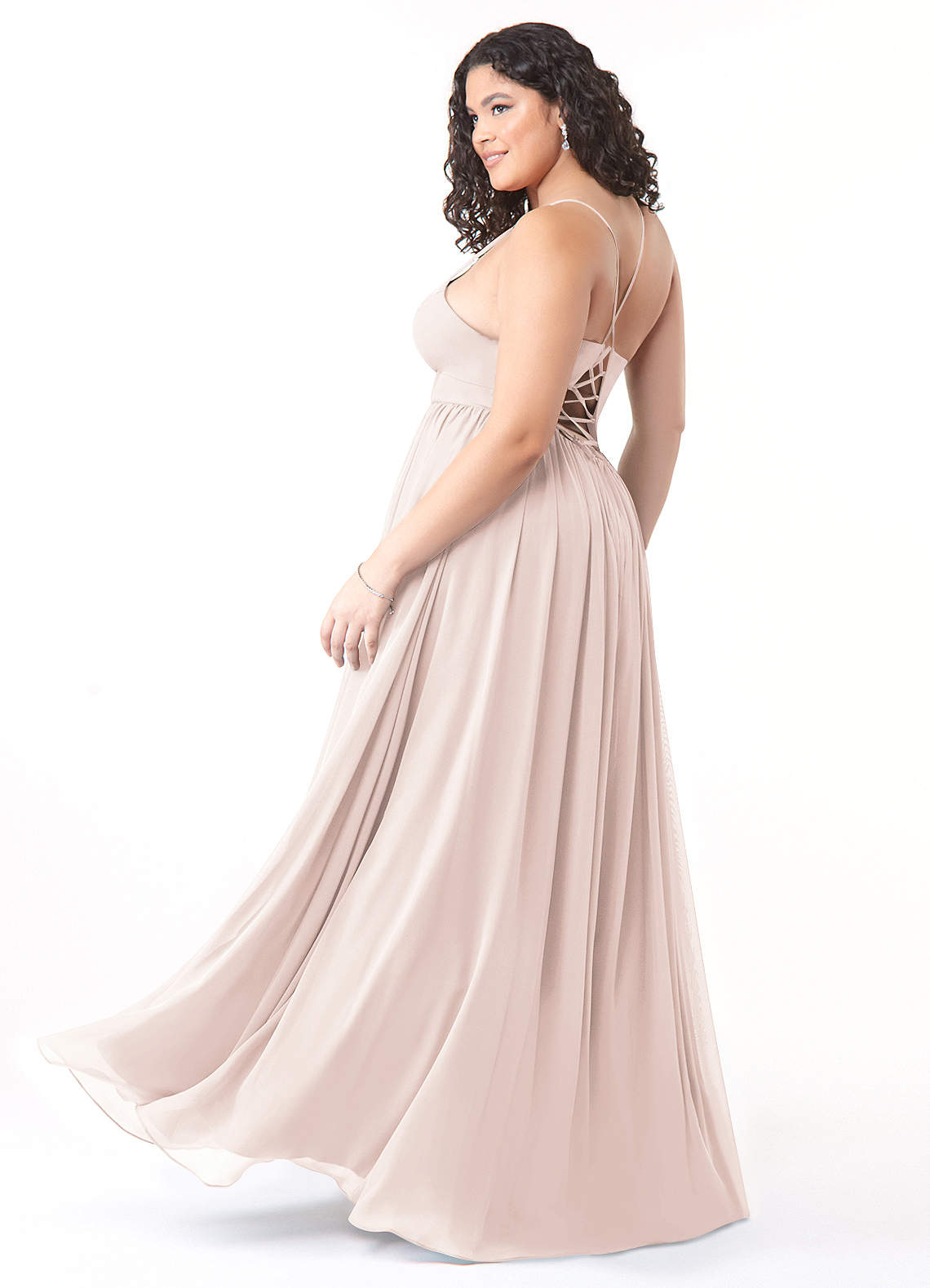 azazie rose petal bridesmaid dress Azazie Zeya