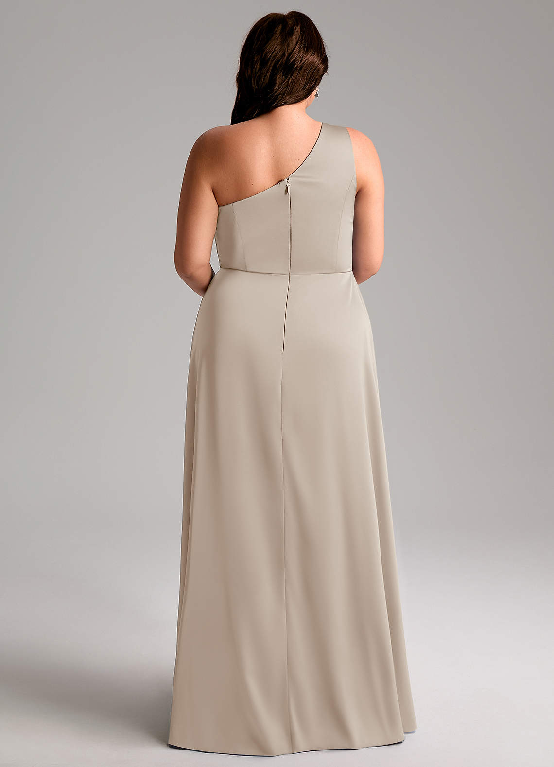 Azazie Brooke Frost Stretch Satin Bridesmaid Dresses | Azazie