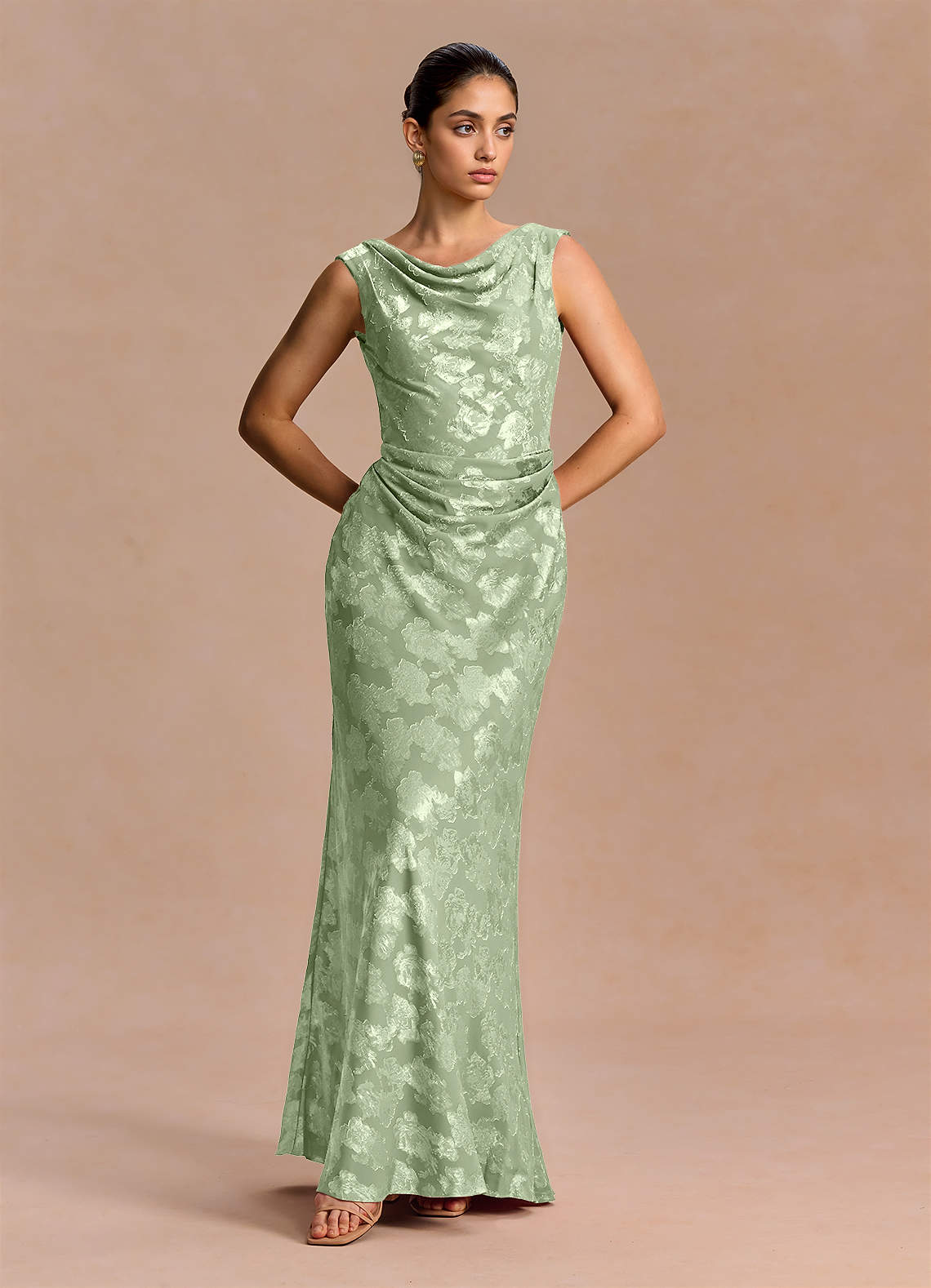 light green sequin maxi dress Azazie Mermaid Evening for Formal Events channel: Faire