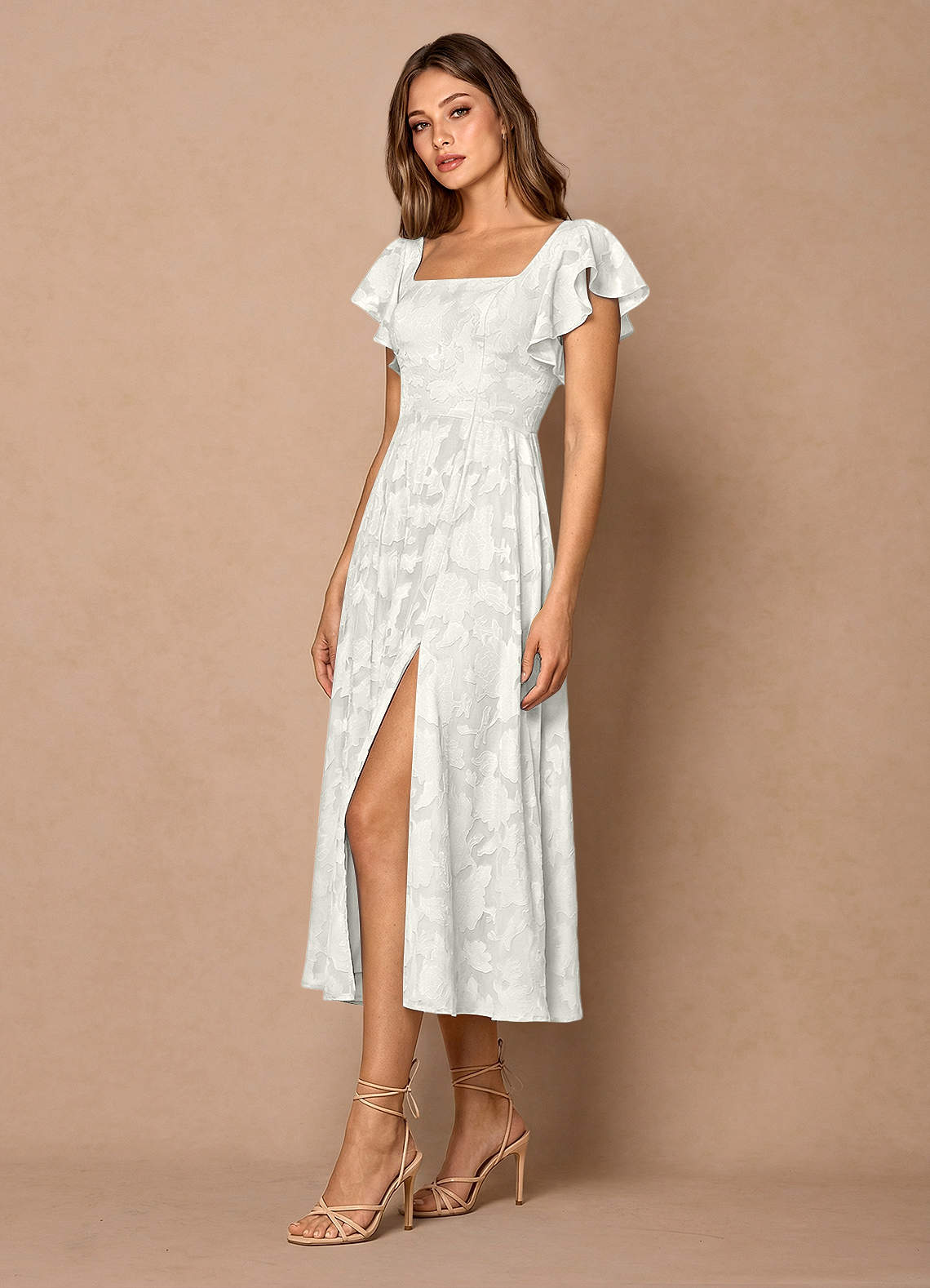 Talia White Midi Dress image2