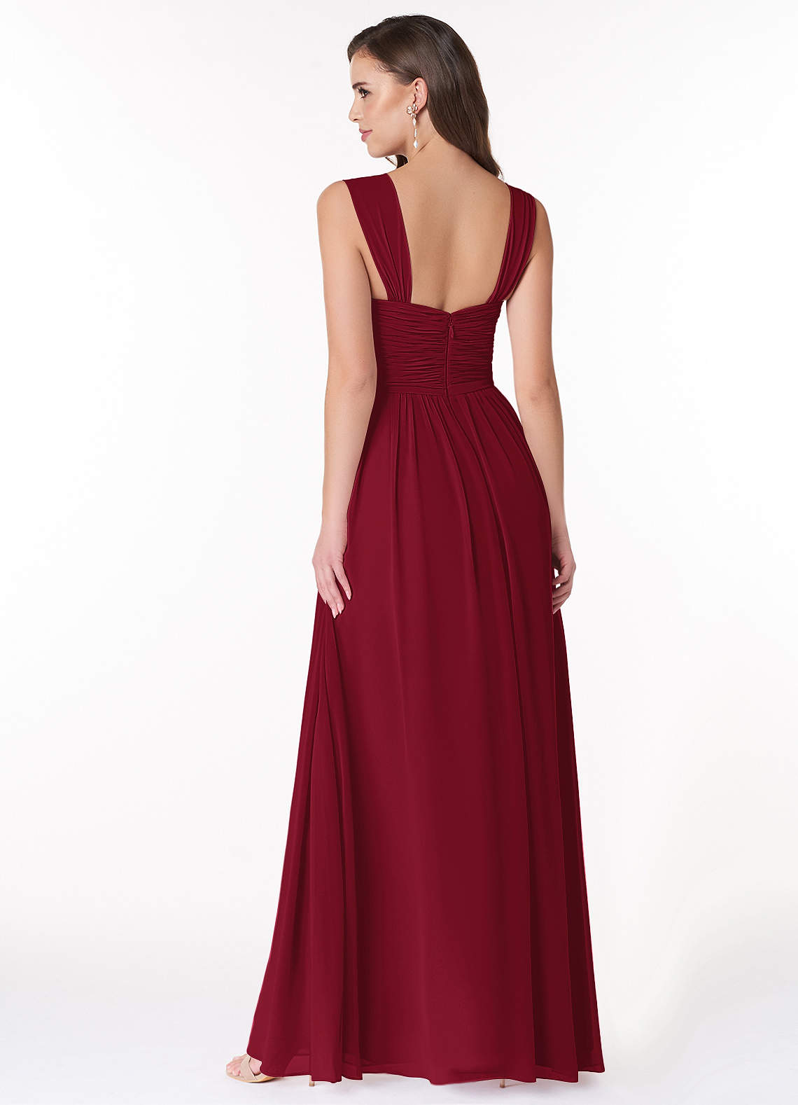 burgundy dress azazie Azazie Leonis