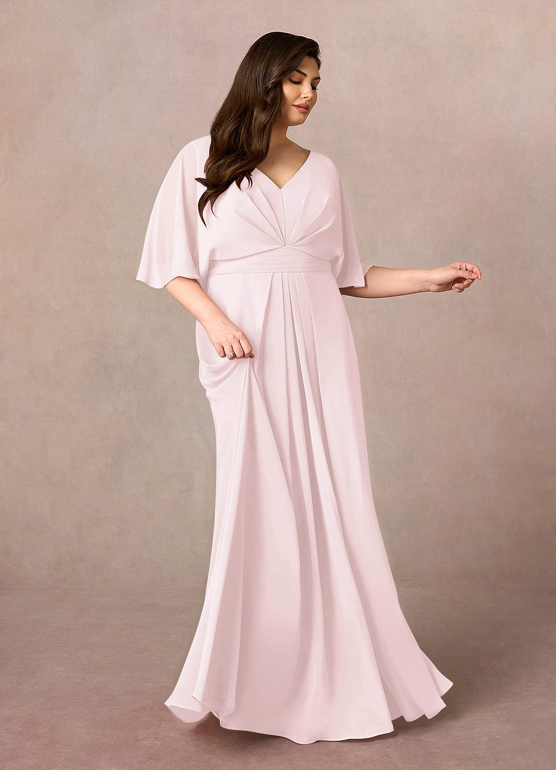 Pink Chiffon Mother of the Bride Dresses