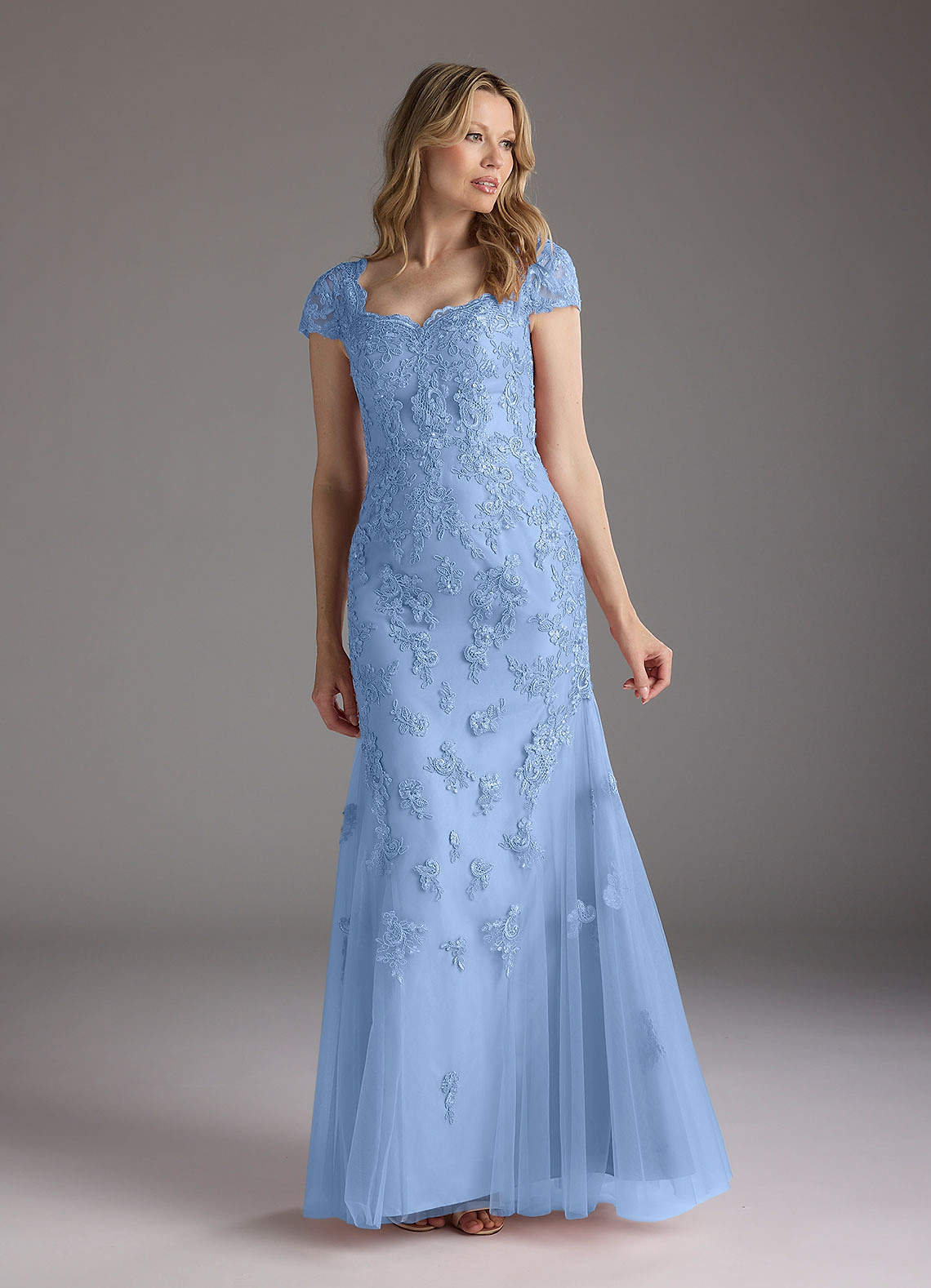 Blue mermaid gown hotsell