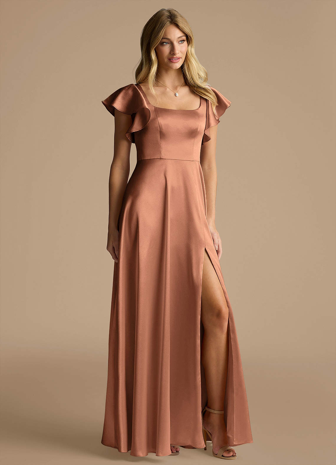 azazie bronzer bridesmaid dresses Azazie Novi