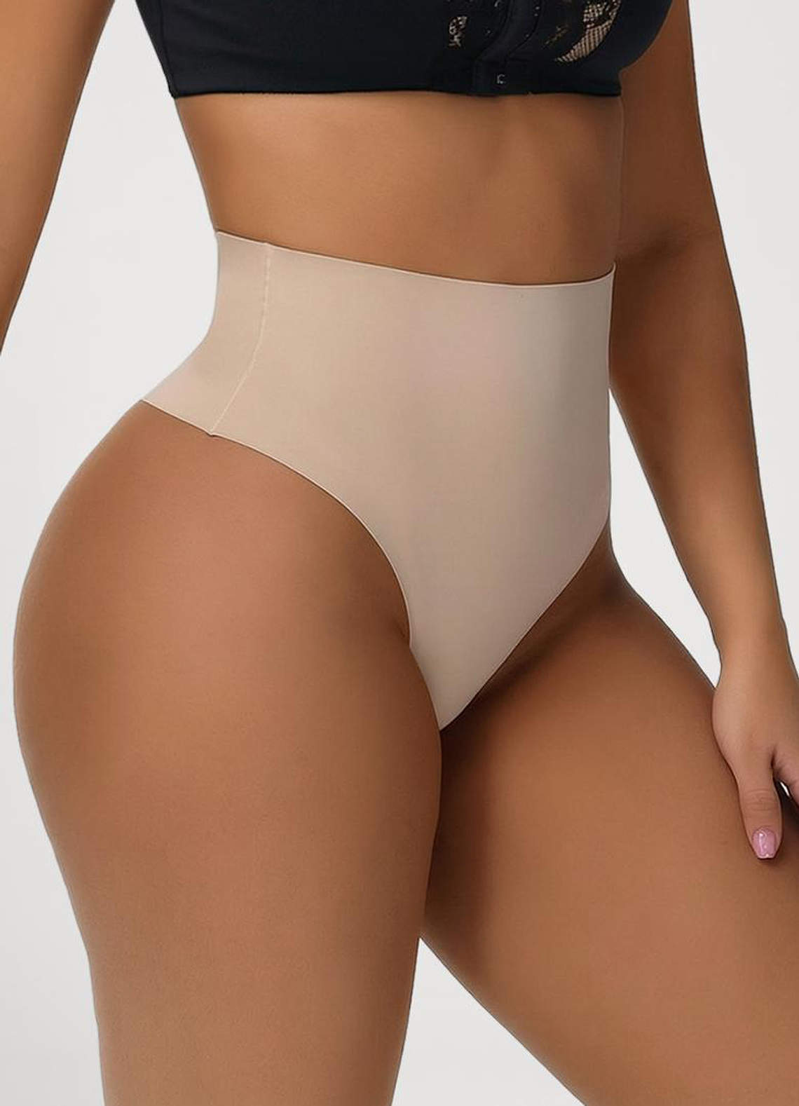 front High Waist Tummy Control Seamless Thongs