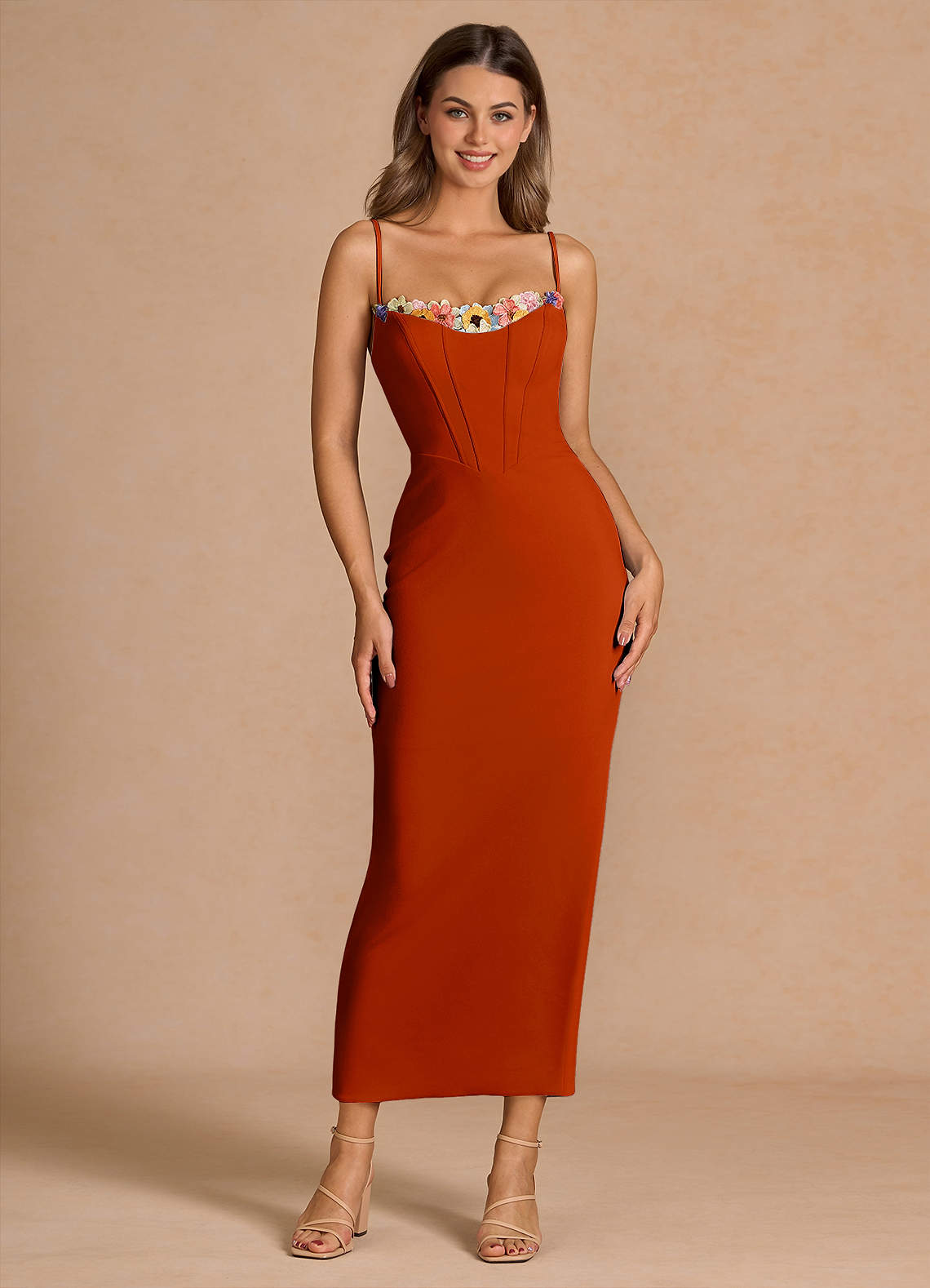 Liliah Paprika Maxi Dress image1